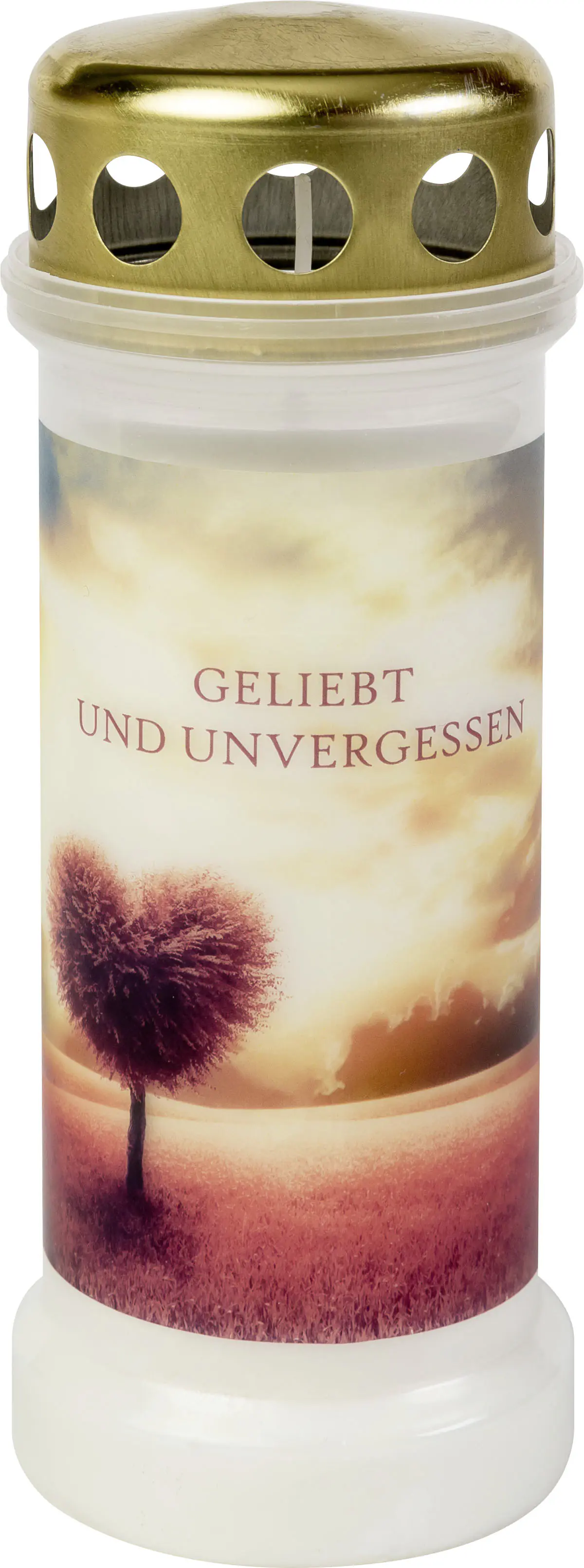 Bolsius Dauerbrenner Nr. 6 Rosa Baum weiß, Höhe: 17,3 cm