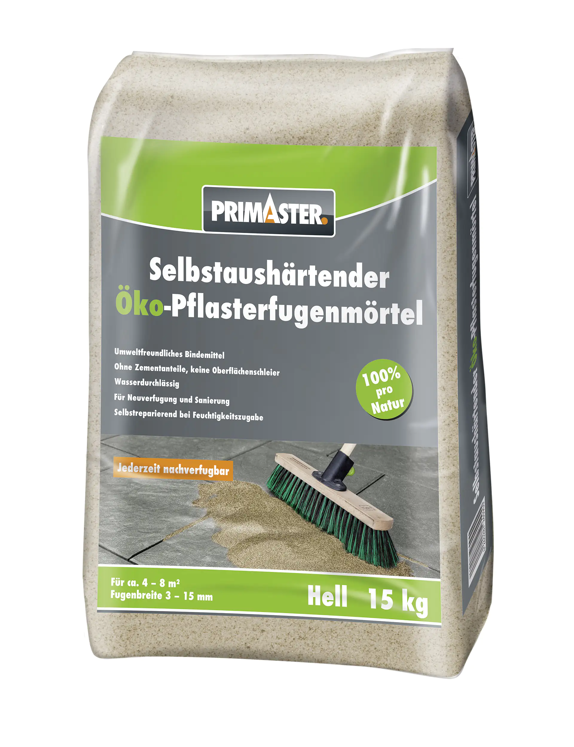 Primaster Pflasterfugenmörtel Öko selbstaushärtend 15 kg hell