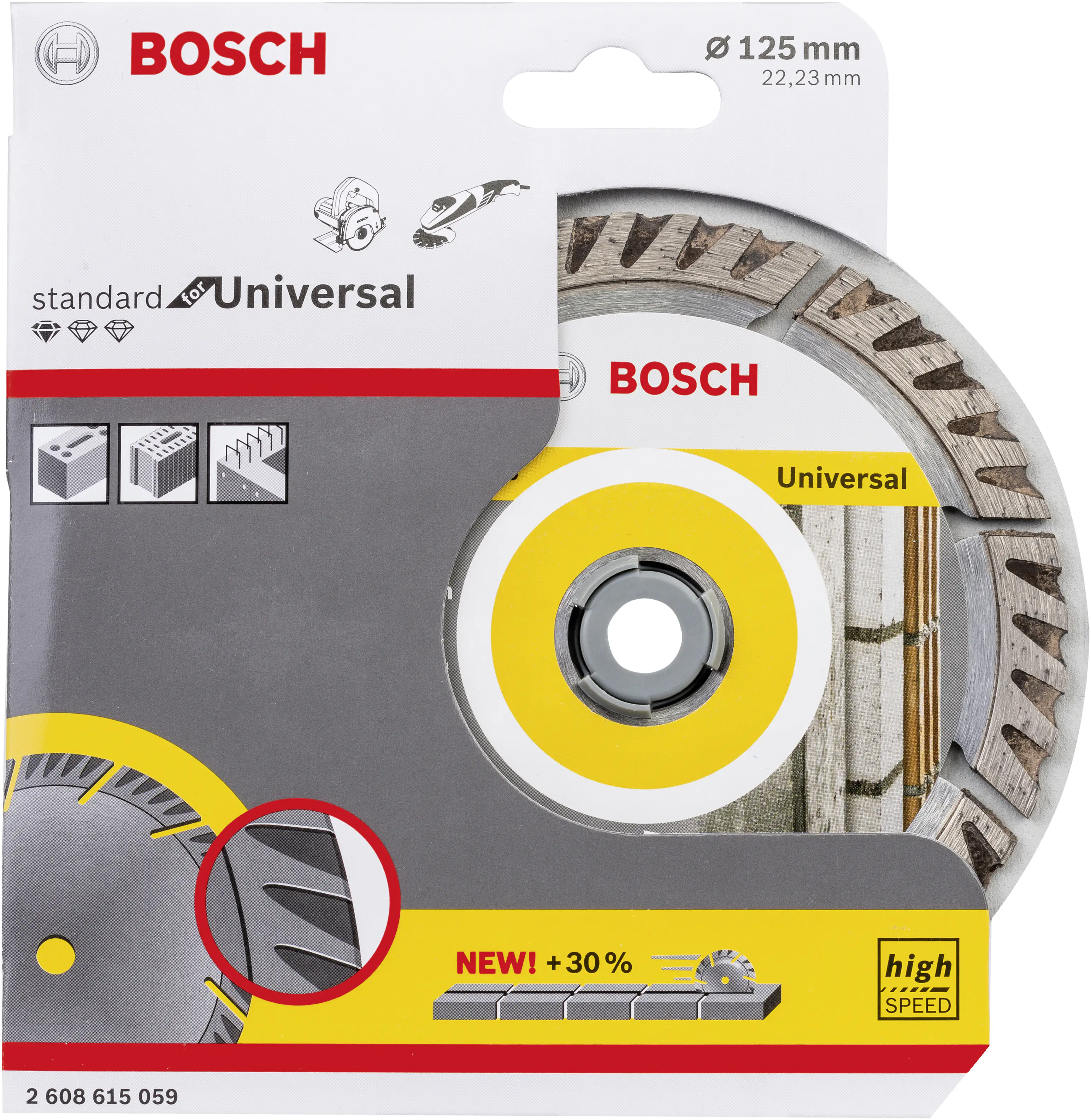 Bosch Trennscheibe Diamant Ø 125 x 22,23 mm