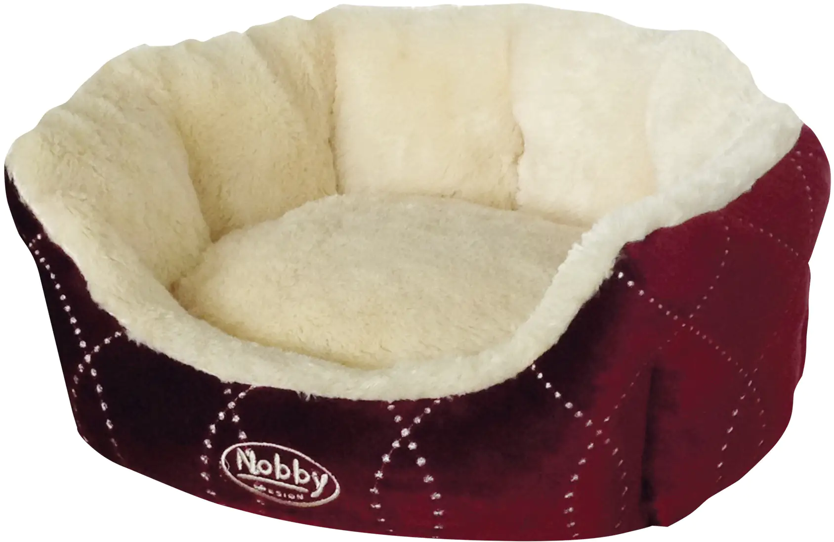 4033766605864 Nobby Komfortbett Ceno oval weinrot/beige