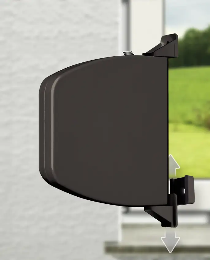 Schellenberg Aufschraubwickler Mini braun Flexo aufklappbar Schellenberg Aufschraubwickler Mini braun Flexo aufklappbar