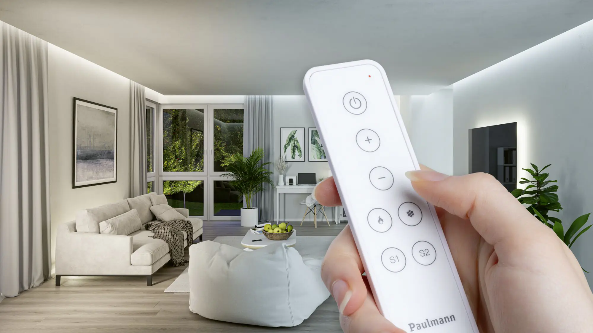 Paulmann Smart Home Fernbedienung Remote Control Zigbee 3.0 Basic weiß