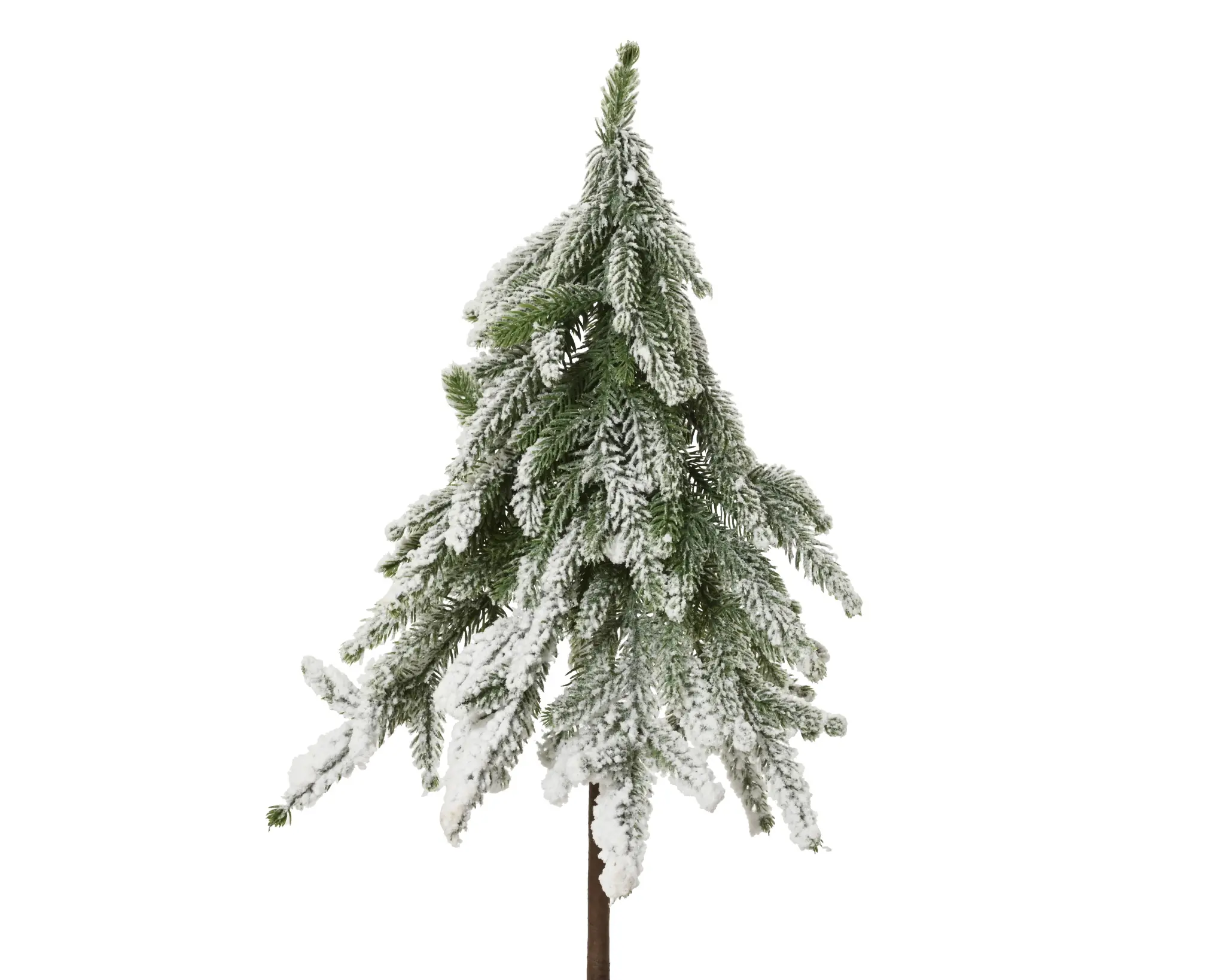 Everlands künstlicher Mini-Baum Kunststoff Ø 20 x 50 cm grün-weiß