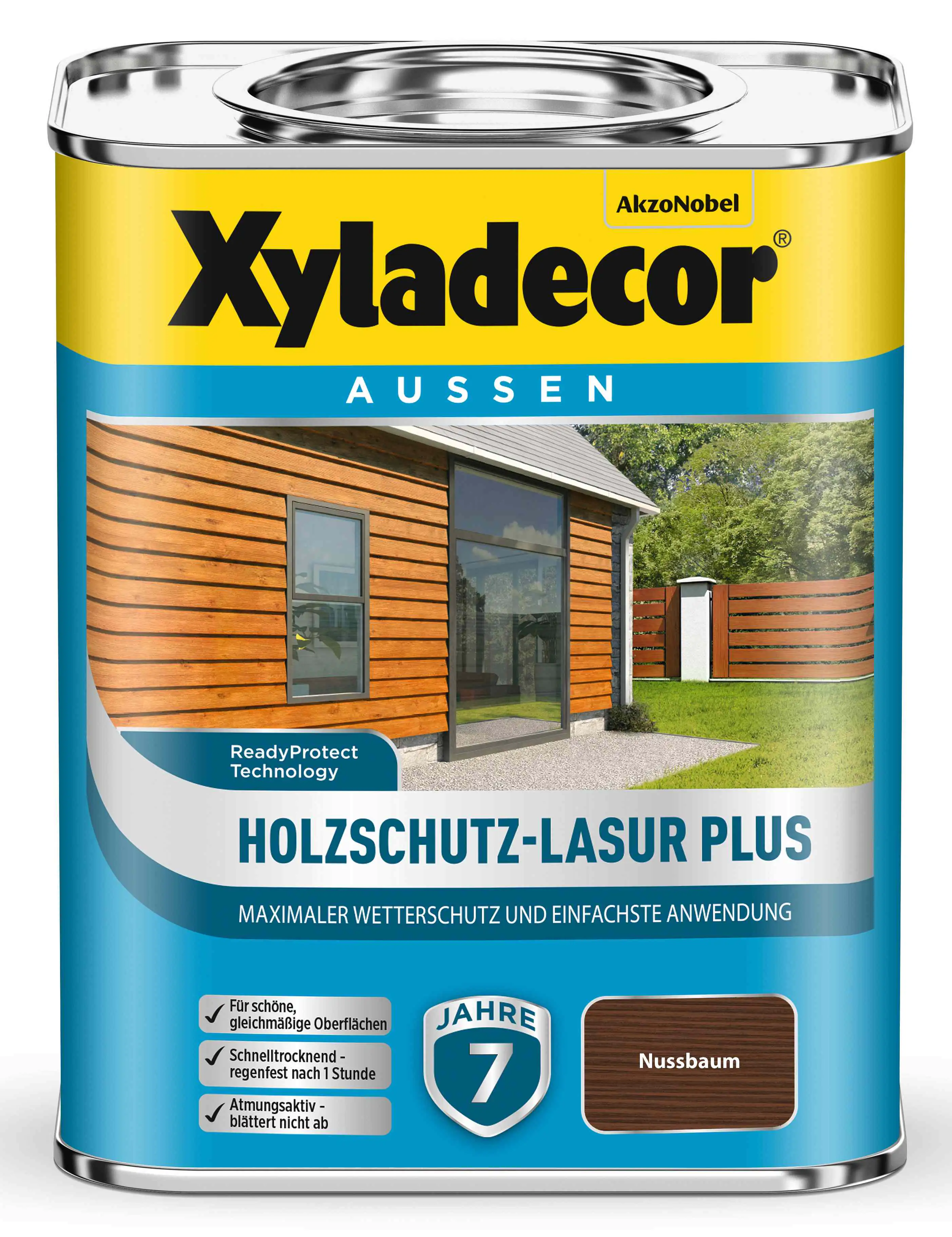 Xyladecor Holzschutz-Lasur 750 ml nussbaum Plus