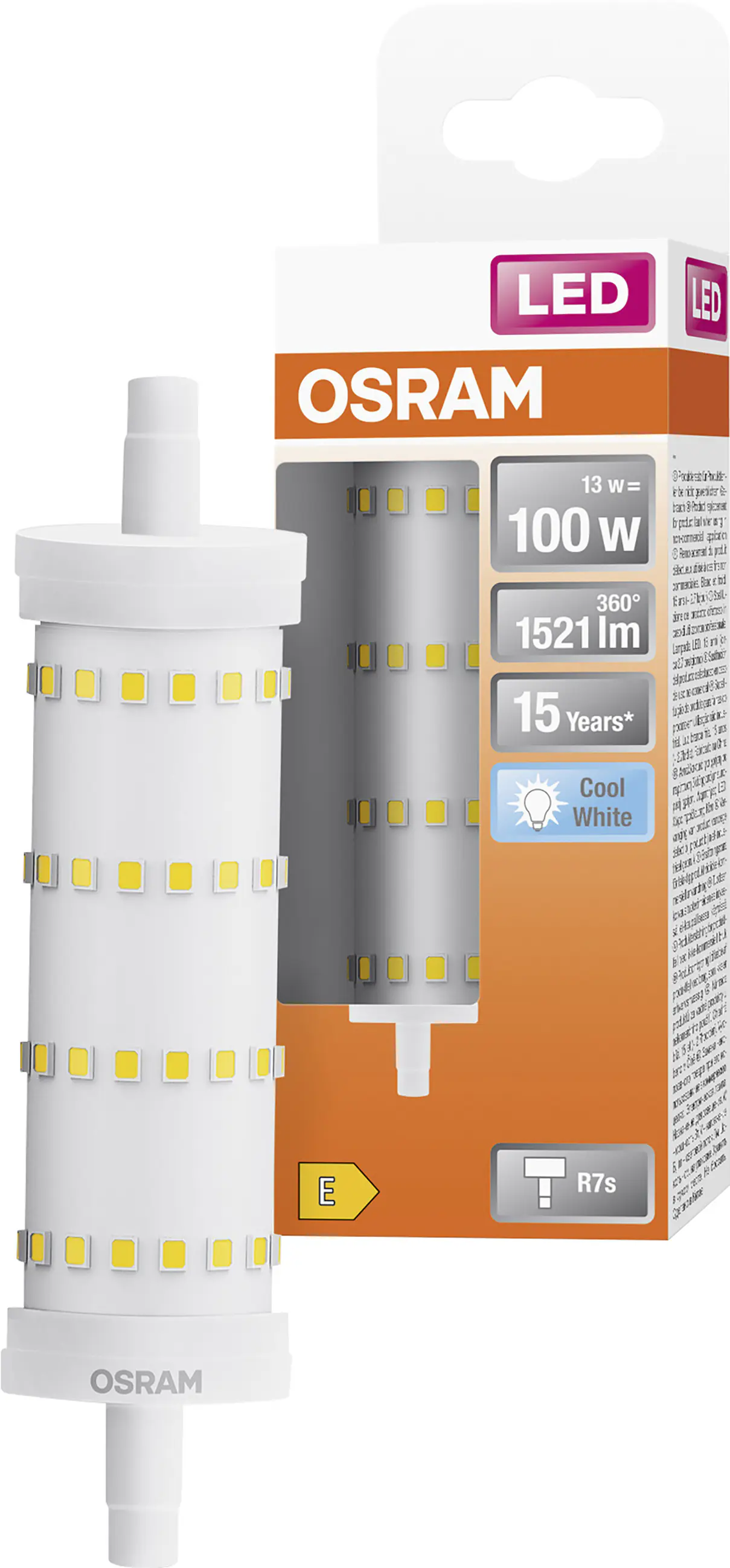 Osram LED Leuchtmittel Line 118  R7s 13 W kaltweiß