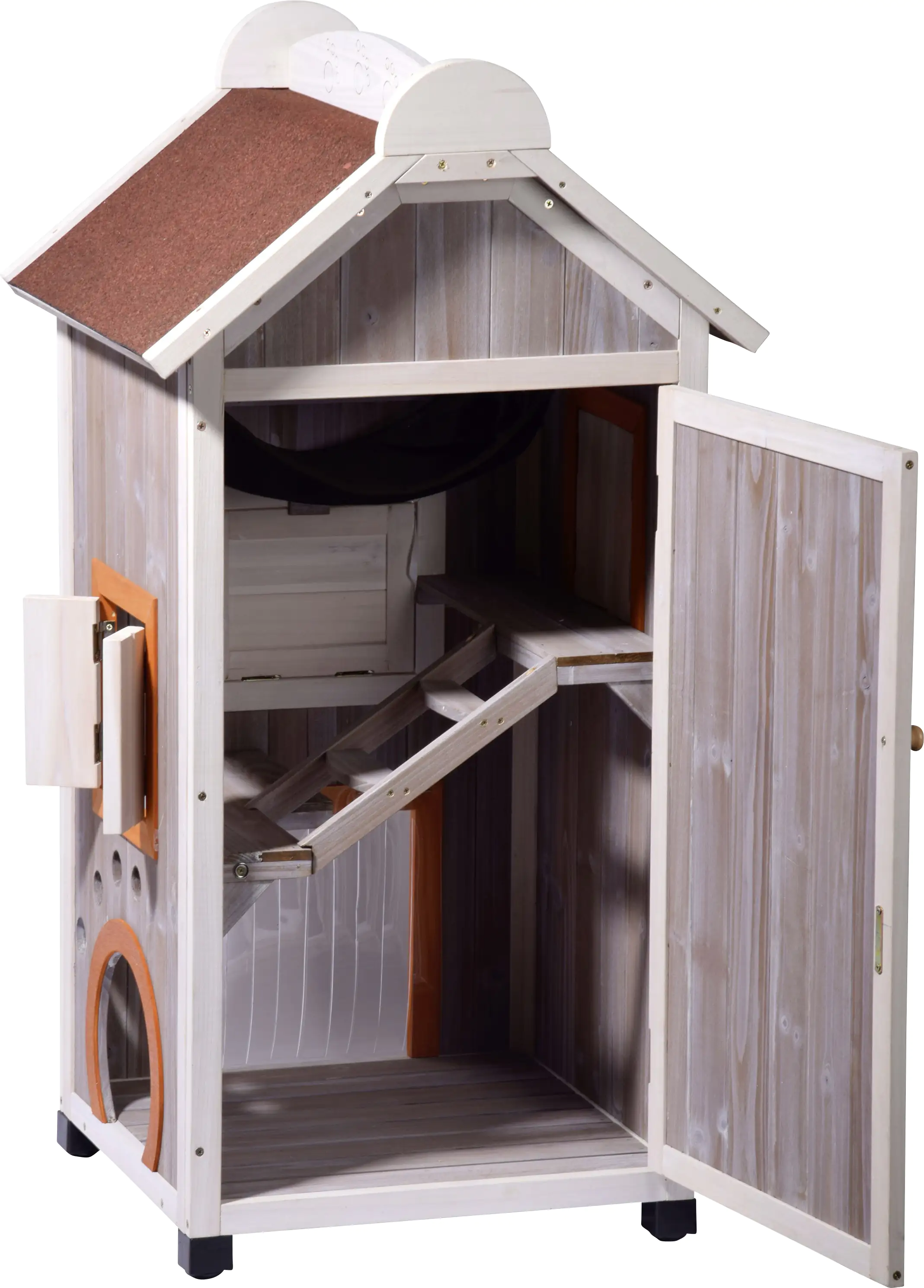 Dobar großes Katzenhaus Fancy Cat L 58 x B 55 x H 109 cm