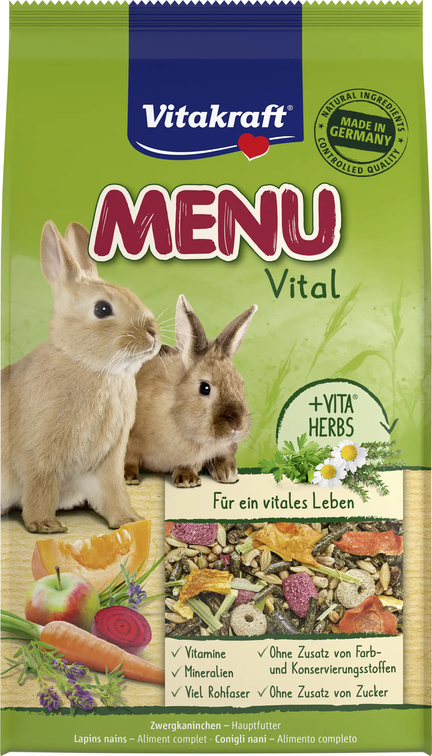 Vitakraft Kaninchenfutter Menu Vital 1 kg Vitakraft Kaninchenfutter Menu Vital 1 kg