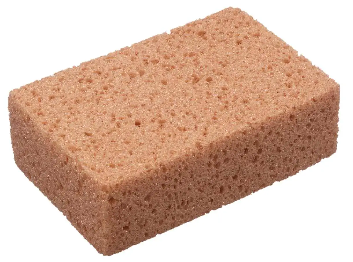 Fliesenschwamm 10 x 15 x 5 cm grobporig hellbraun