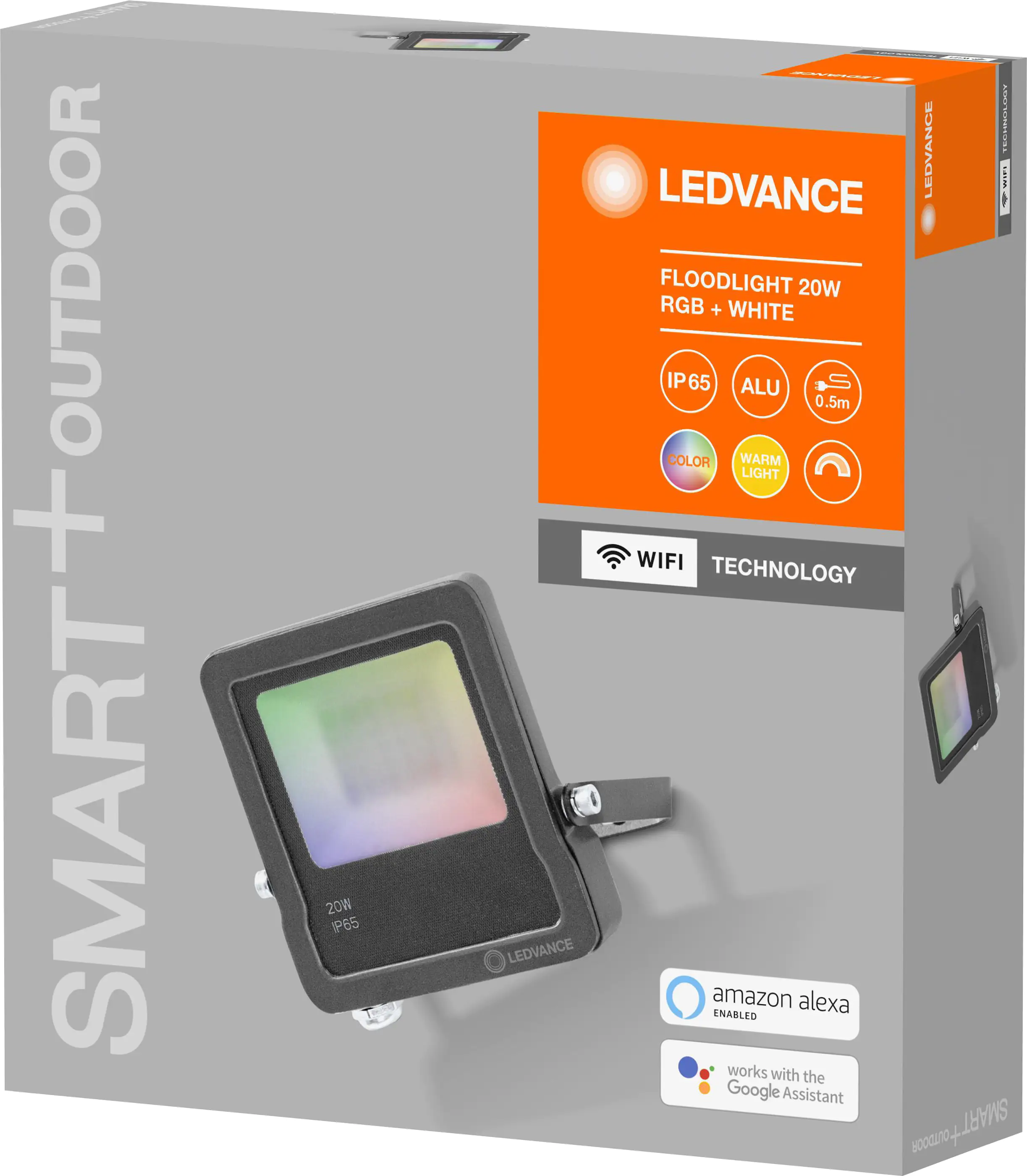 Ledvance LED Strahler Smart+ WiFi Flood 20W dunkelgrau RGBW