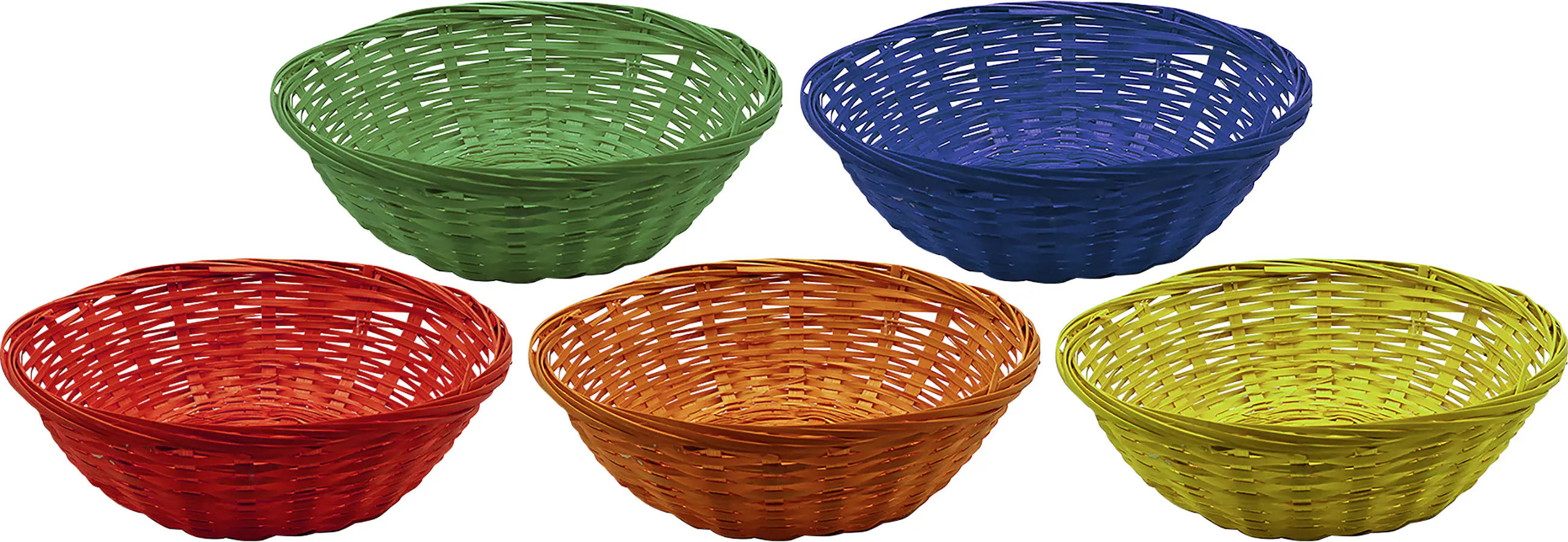 Osterkörbchen rund Bambus 15 x 5 cm bunt Osterkörbchen rund Bambus 15 x 5 cm bunt