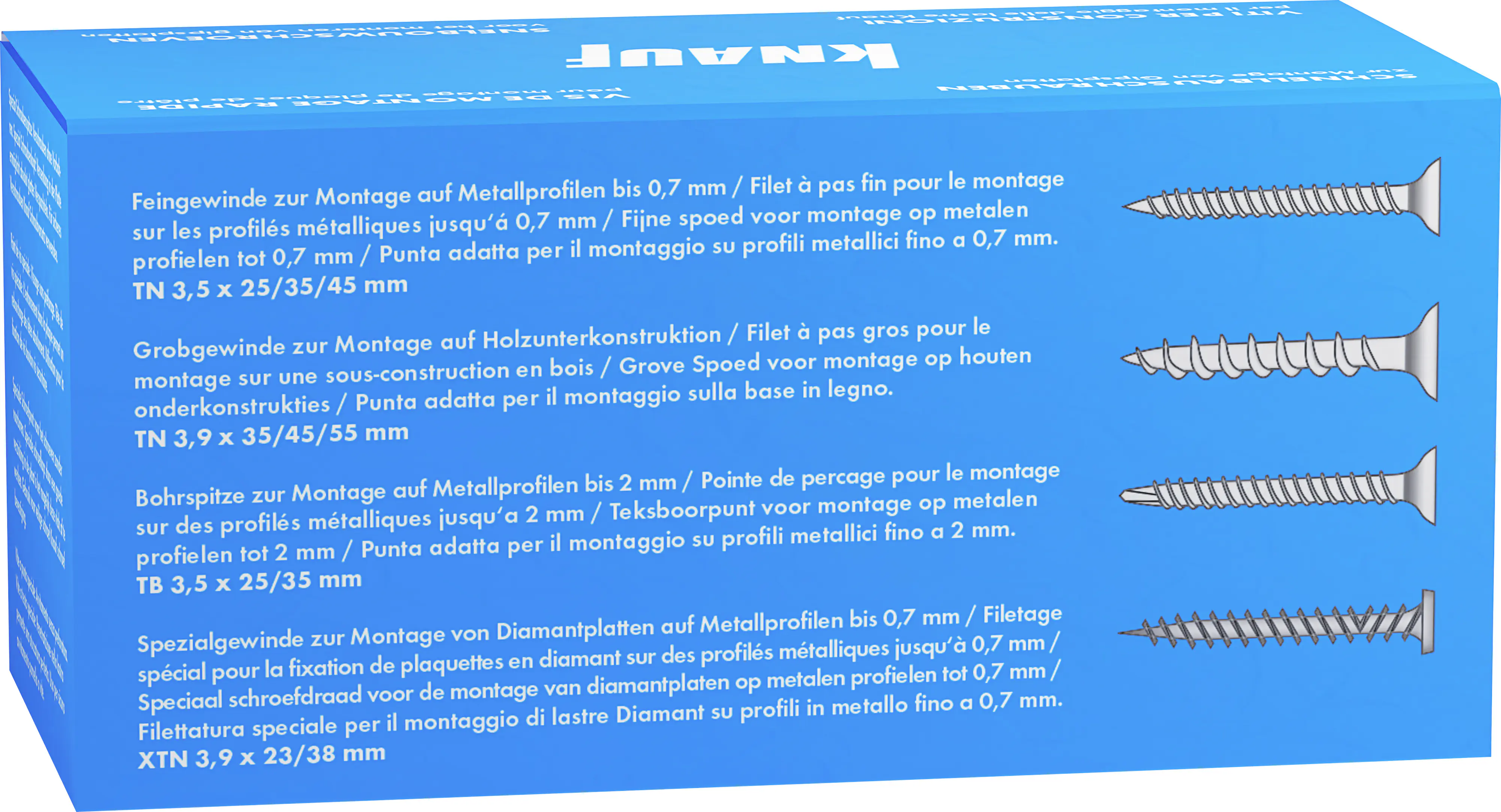 Knauf Schnellbauschrauben 3,9 x 55 mm, PH 1, 100 Stück