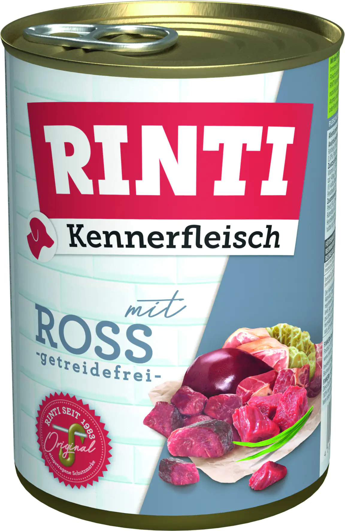 Rinti Kennerfleisch Hundenassfutter Adult 400 g Ross bei Kartonabnahme