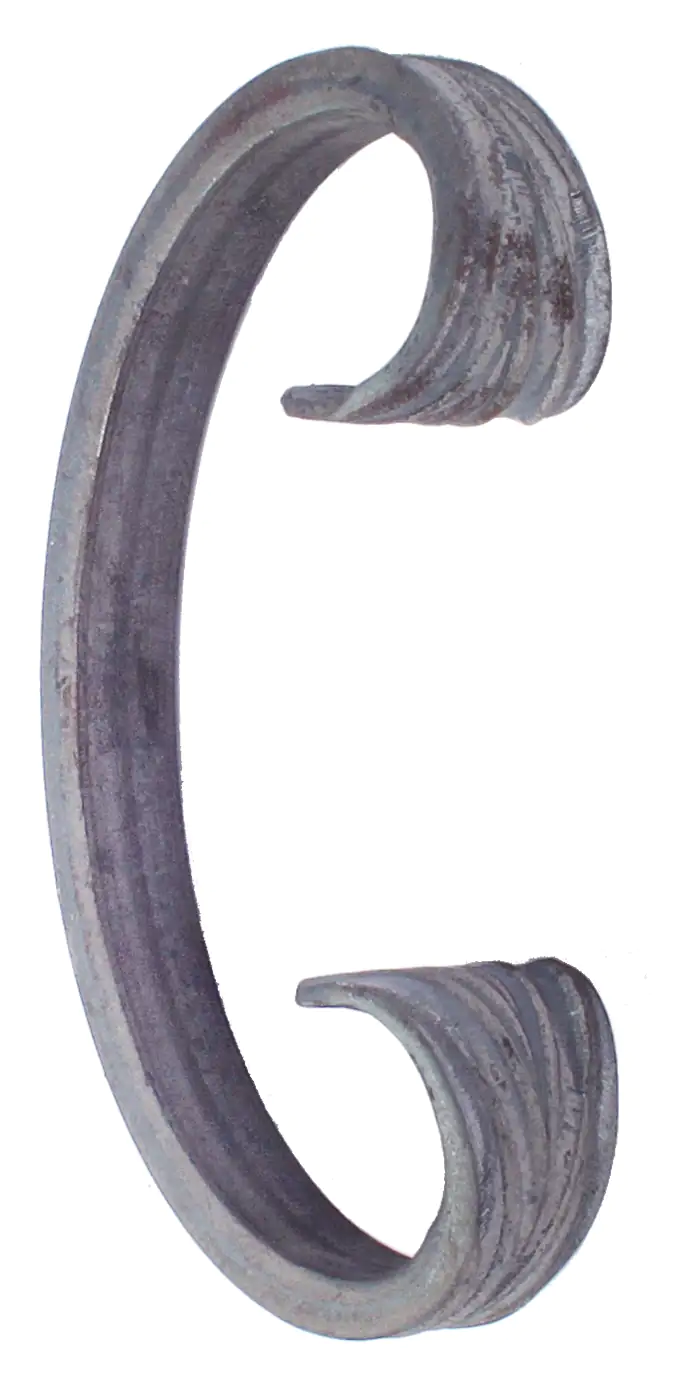 Alberts Geländerschnörkel 60x110mm Stahl, roh