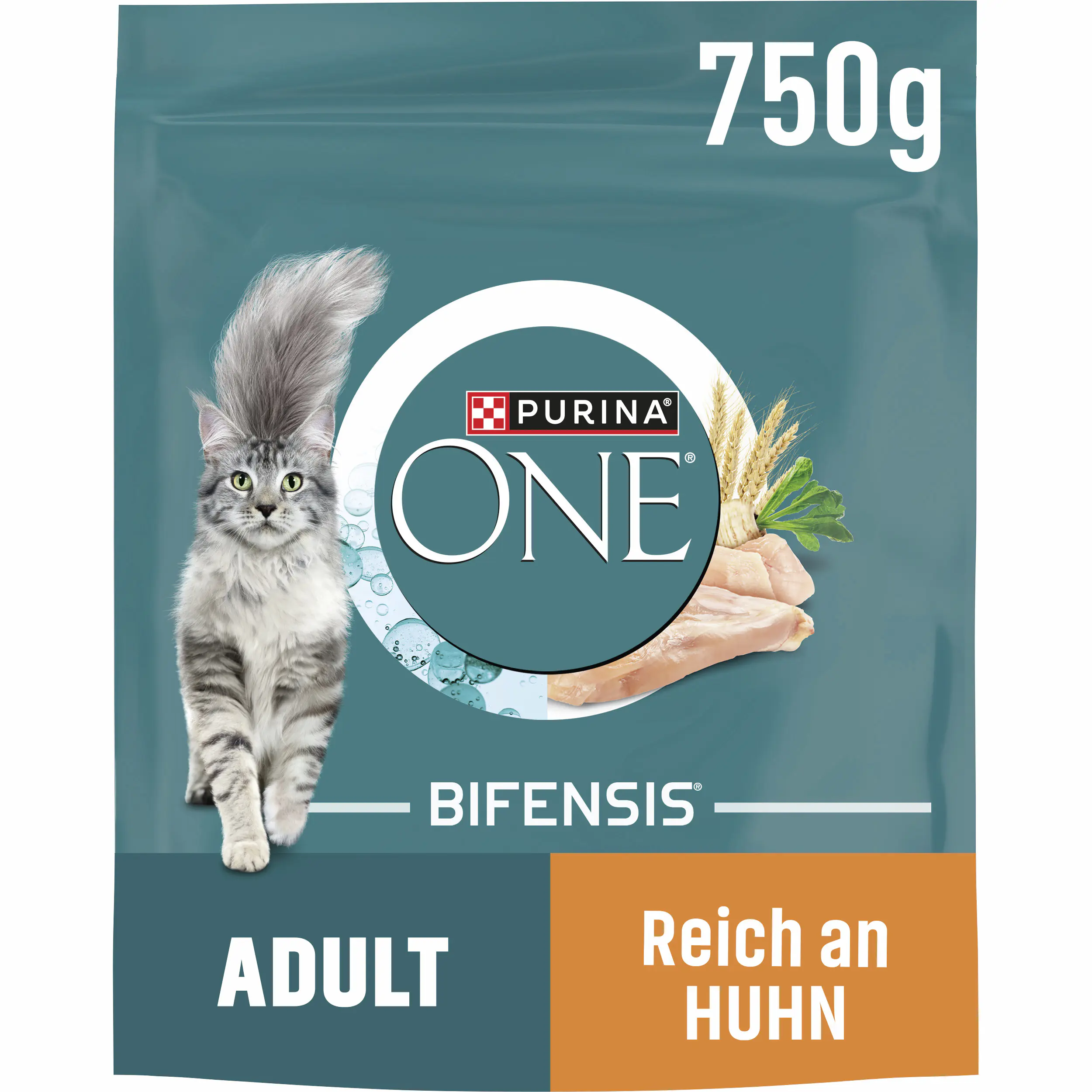 Purina ONE Adult reich an Huhn und Vollkorn-Getreide 750 g