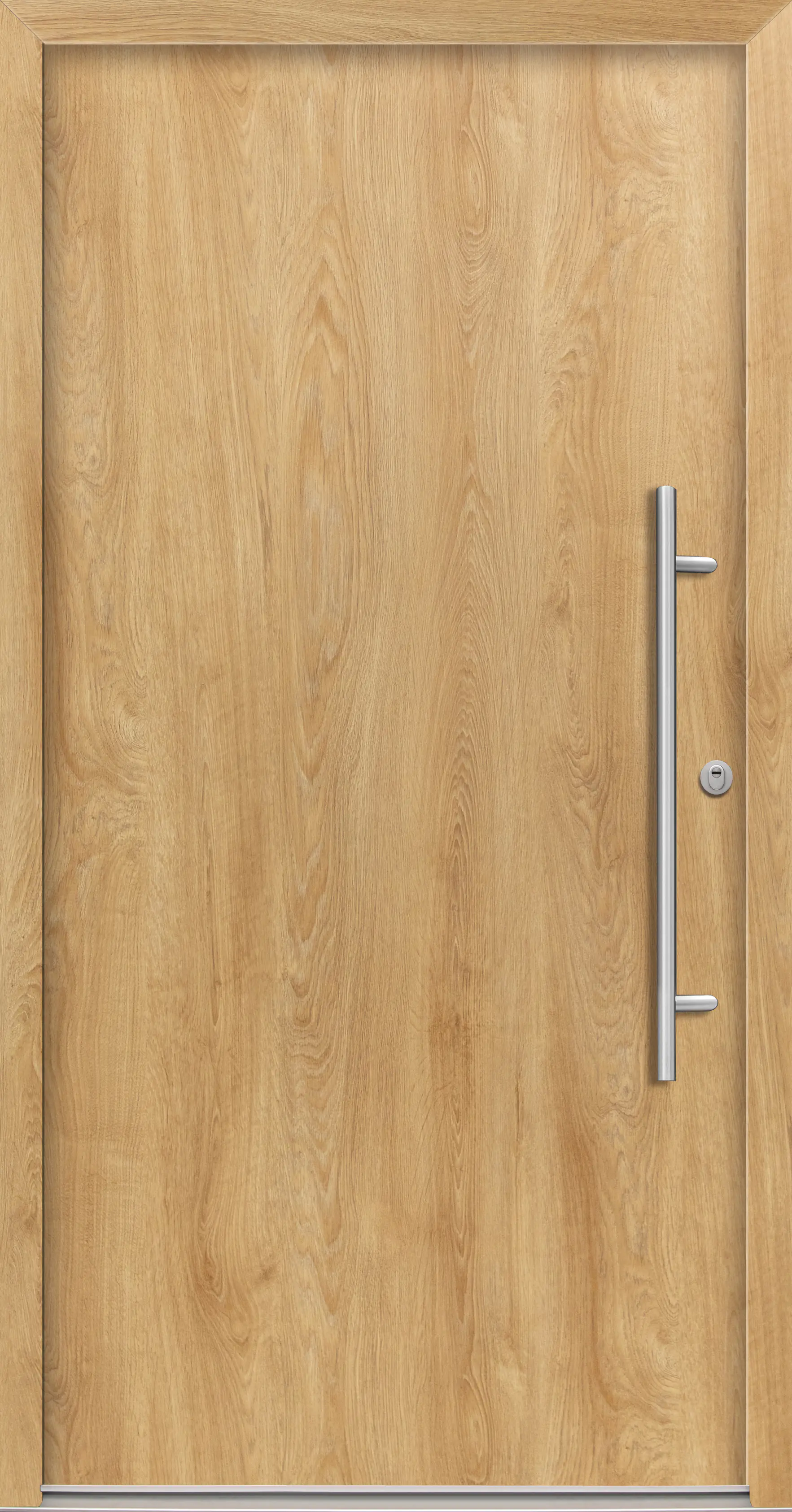 Splendoor Haustür Passivedoor Premium B05 RC2 Eiche Natur DIN Rechts 110 x 210 cm