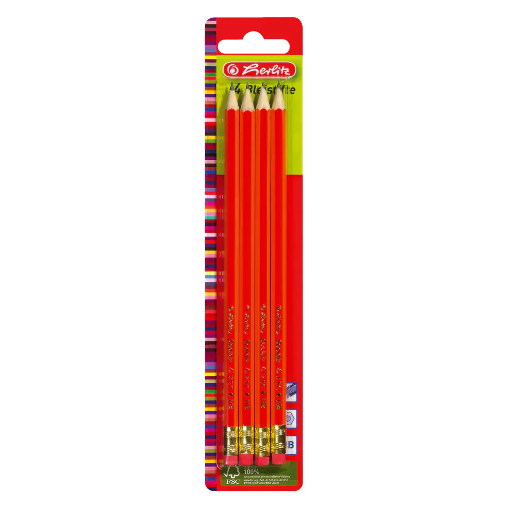 herlitz Bleistifte Scolair mit Tip HB Mine 174 mm