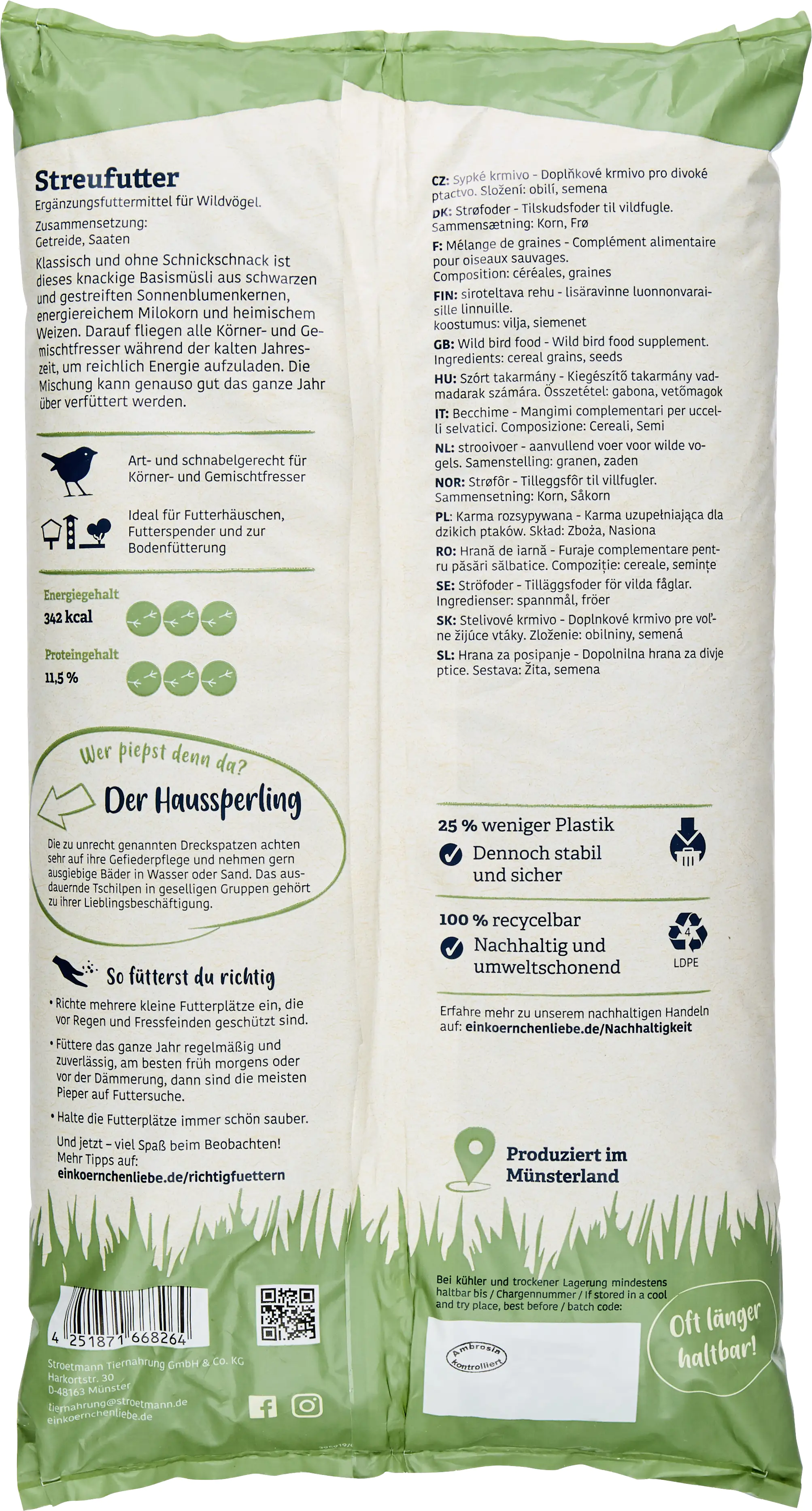 Elles Streufutter für Wildvögel 2,5 kg Elles Streufutter für Wildvögel 2,5 kg