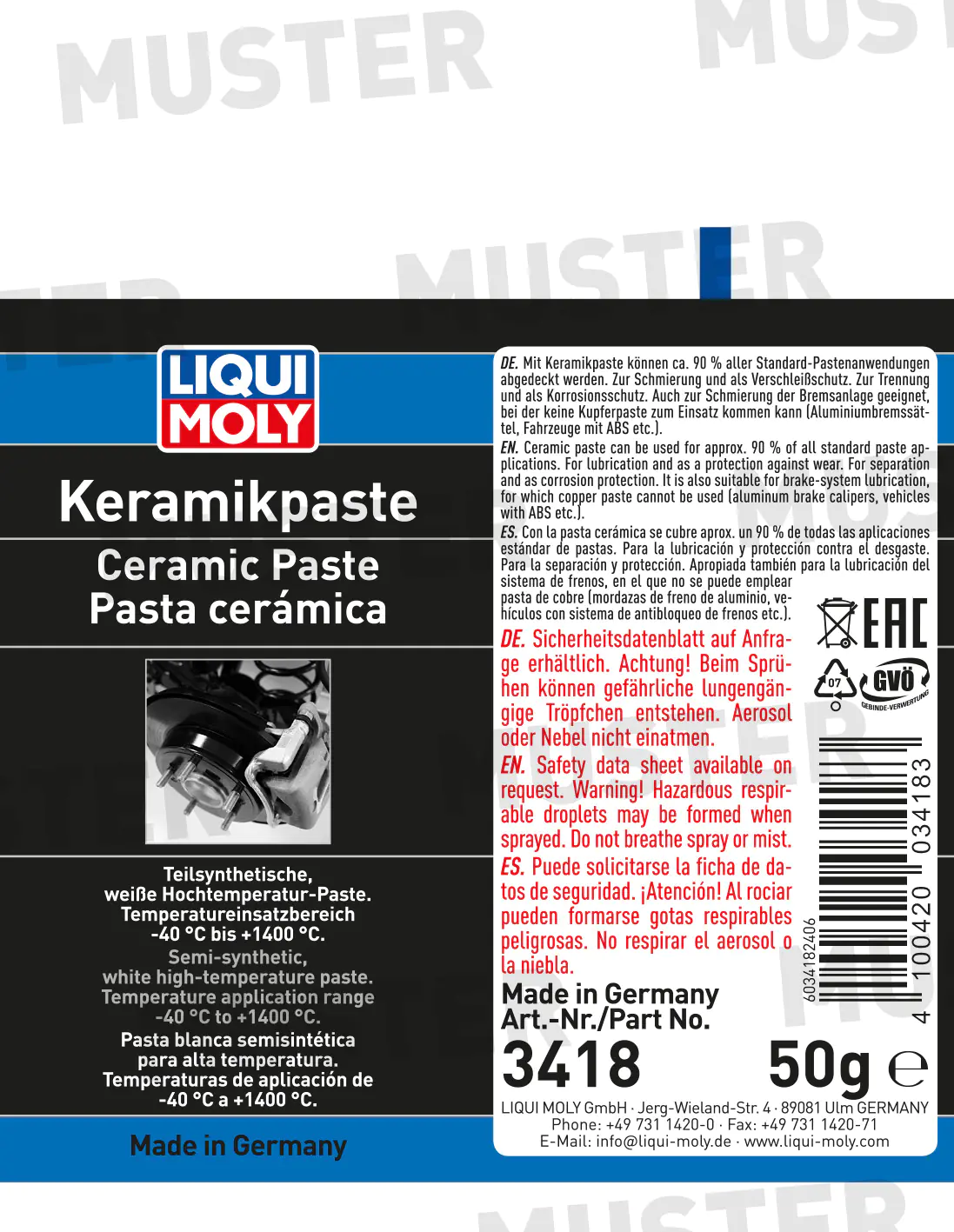 Liqui Moly Keramik-Paste 50 g Liqui Moly Keramik-Paste 50 g