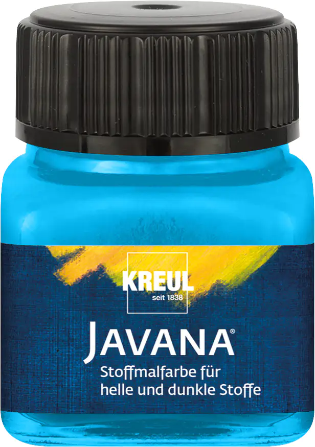 Kreul Javana Stoffmalfarbe für helle und dunkle Stoffe hellblau 20 ml Kreul Javana Stoffmalfarbe für helle und dunkle Stoffe hellblau 20 ml