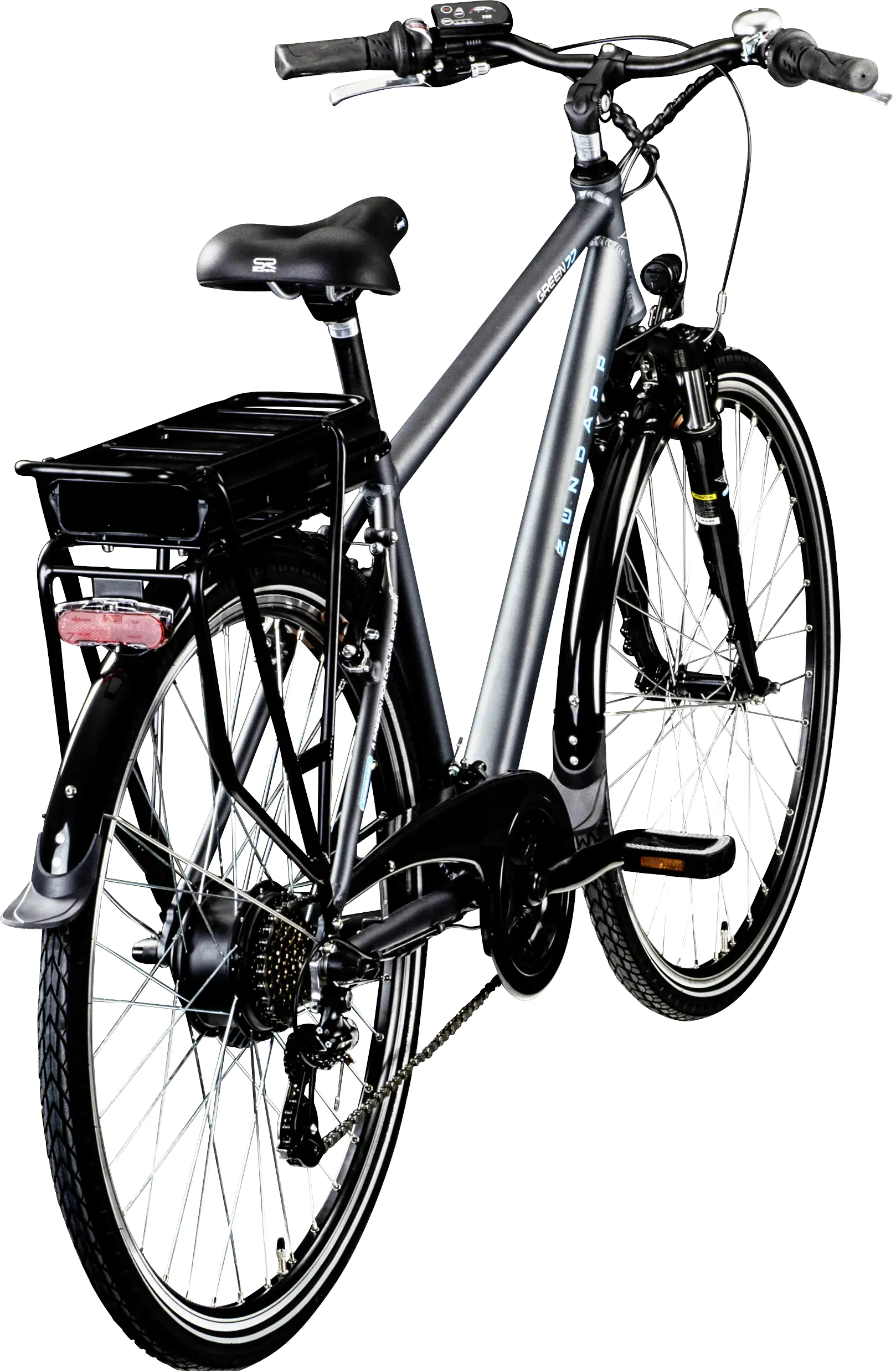 Zündapp E-Bike Trekking Green Herren 7.7 28 Zoll 21-Gang 374 Wh grau blau