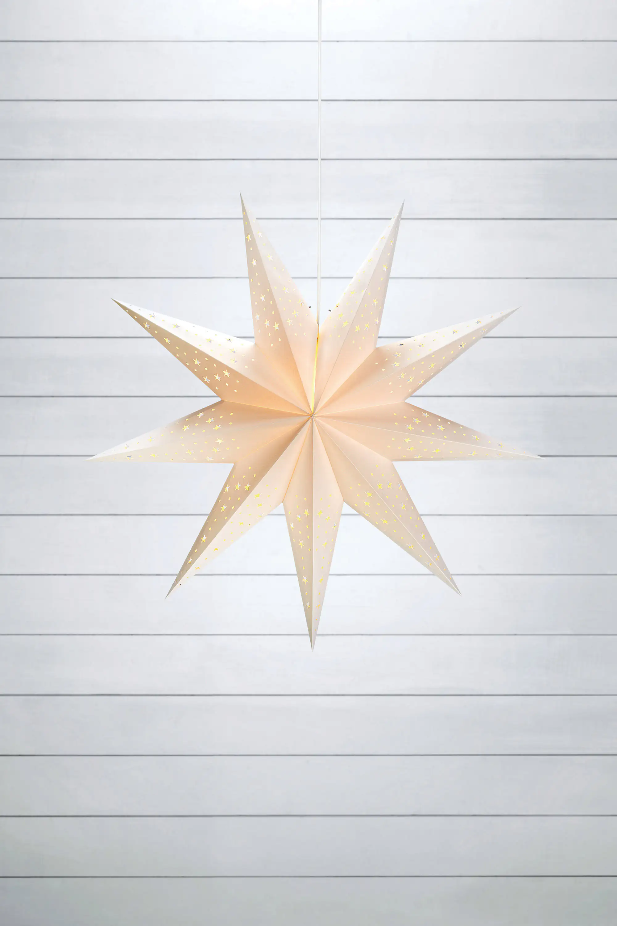 Markslöjd Papierstern Solvalla weiß, Ø 75 cm