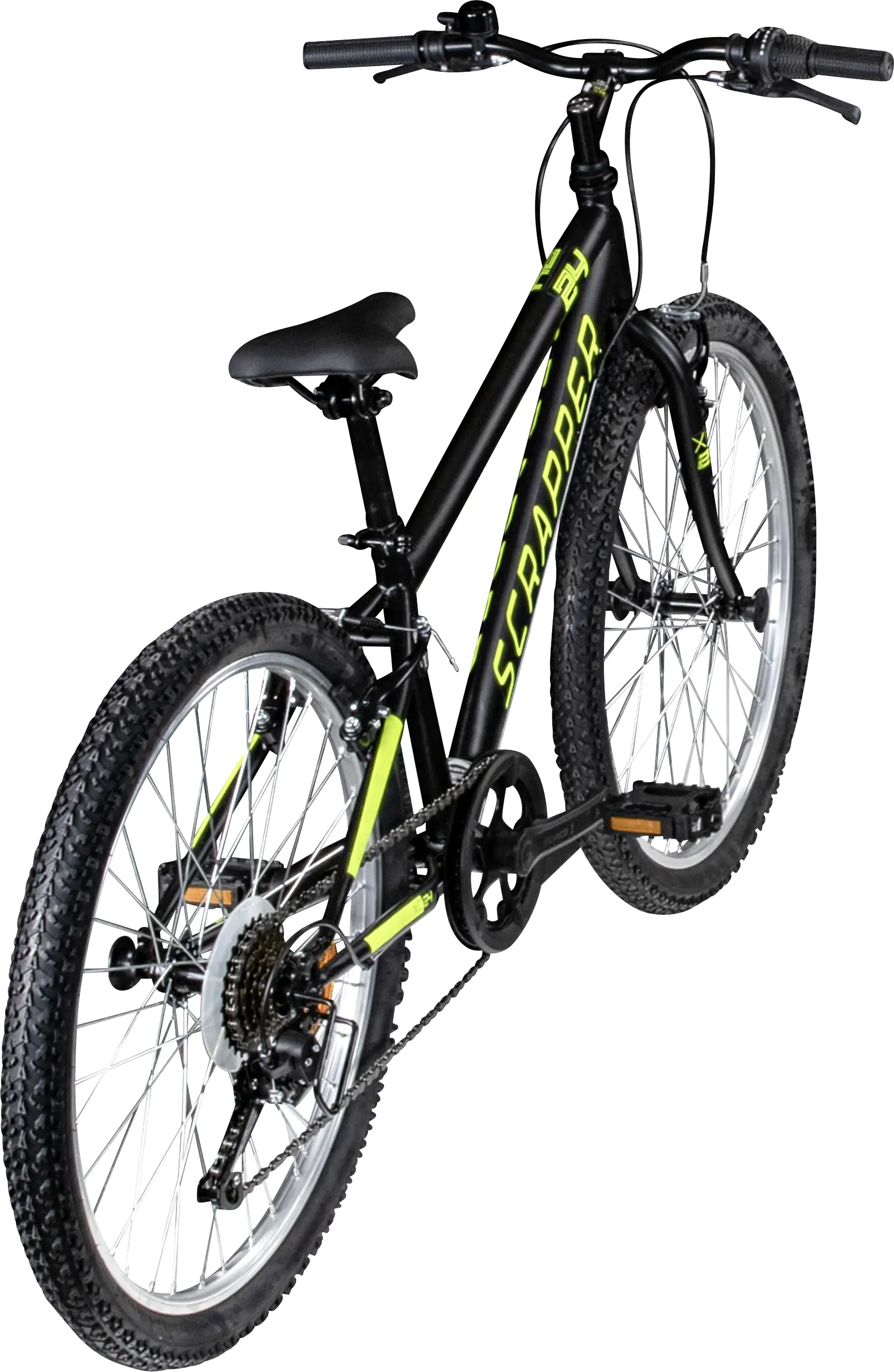 Scrapper Mountainbike XC24 1.9 MTB Hardtail 24 Zoll RH 34cm 6-Gang schwarz gelb
