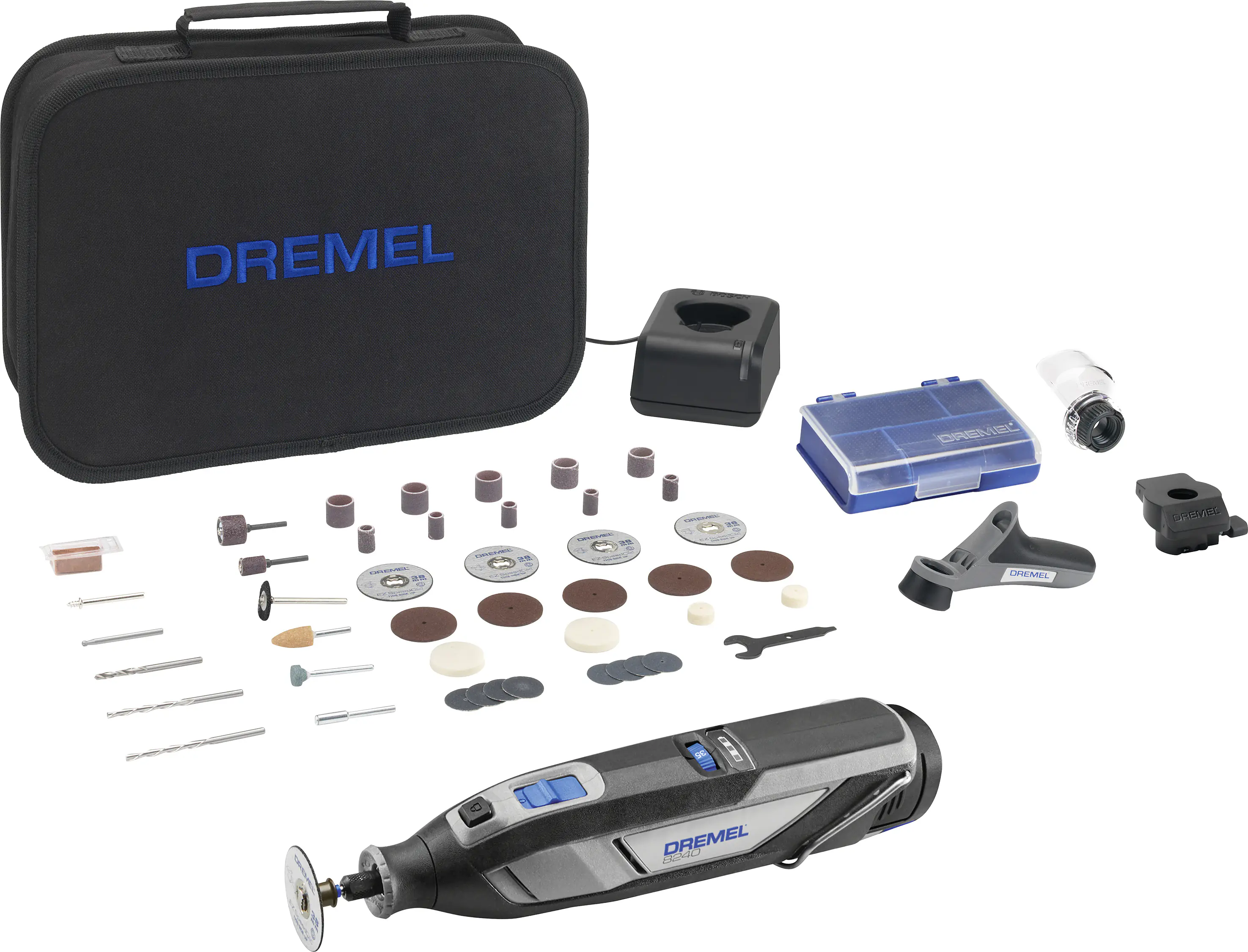 Dremel Akku-Multifunktionswerkzeug 8240-3/45 48-tlg mit Akku und Ladegerät Dremel Akku-Multifunktionswerkzeug 8240-3/45 48-tlg mit Akku und Ladegerät