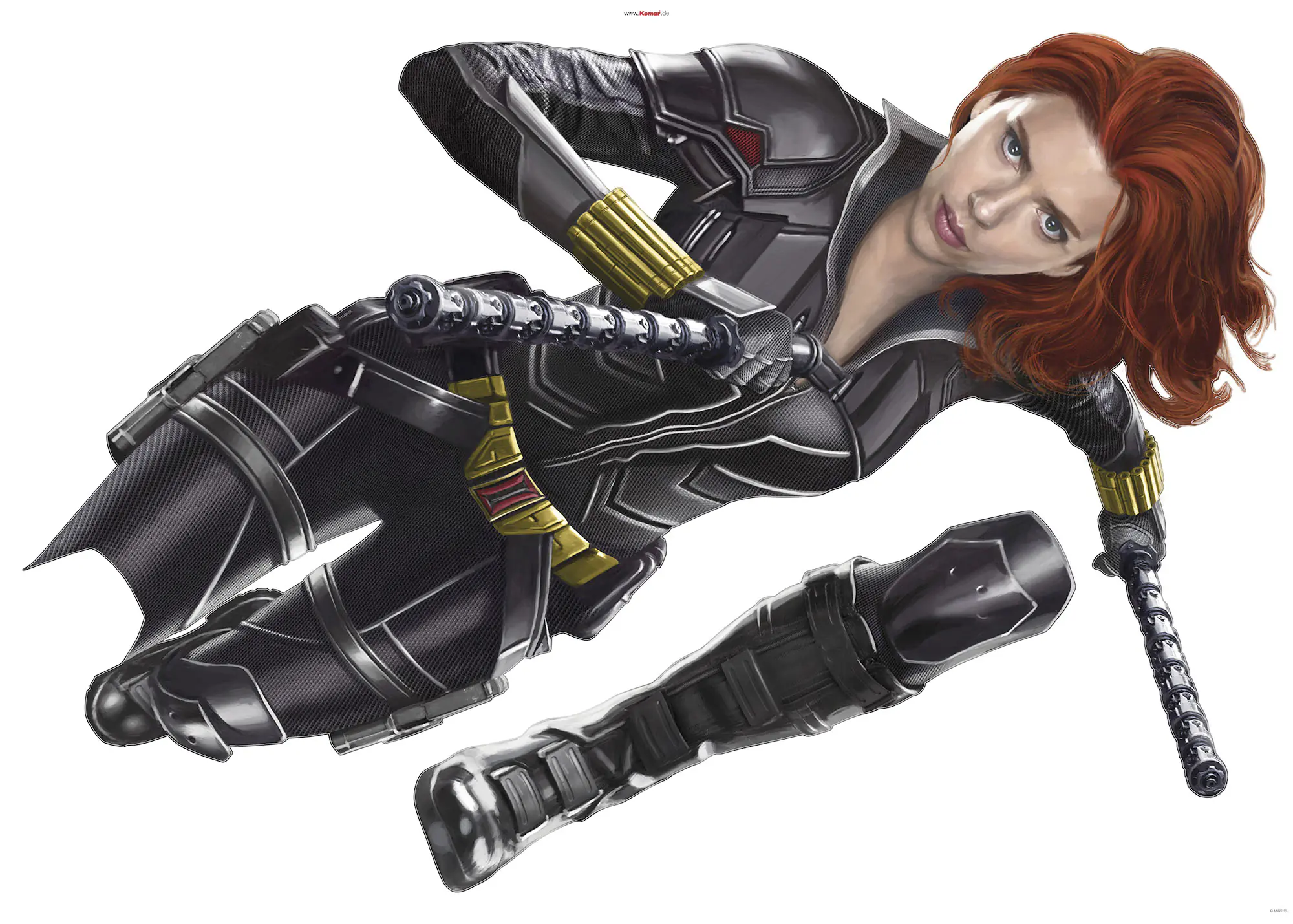 Komar Dekosticker Black Widow Run 100 x 70 cm  