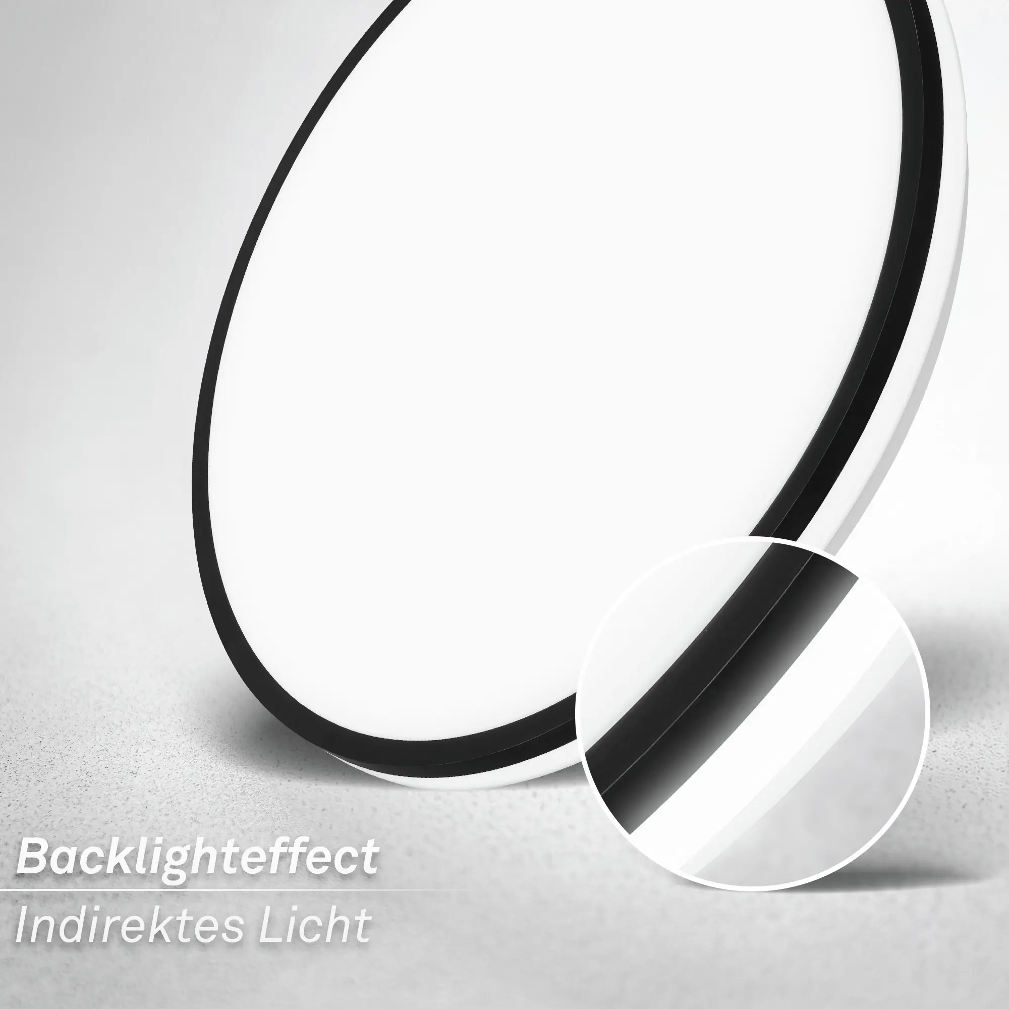 Briloner LED-Deckenleuchte Lana Ø 33 cm weiß-schwarz neutralweiß 