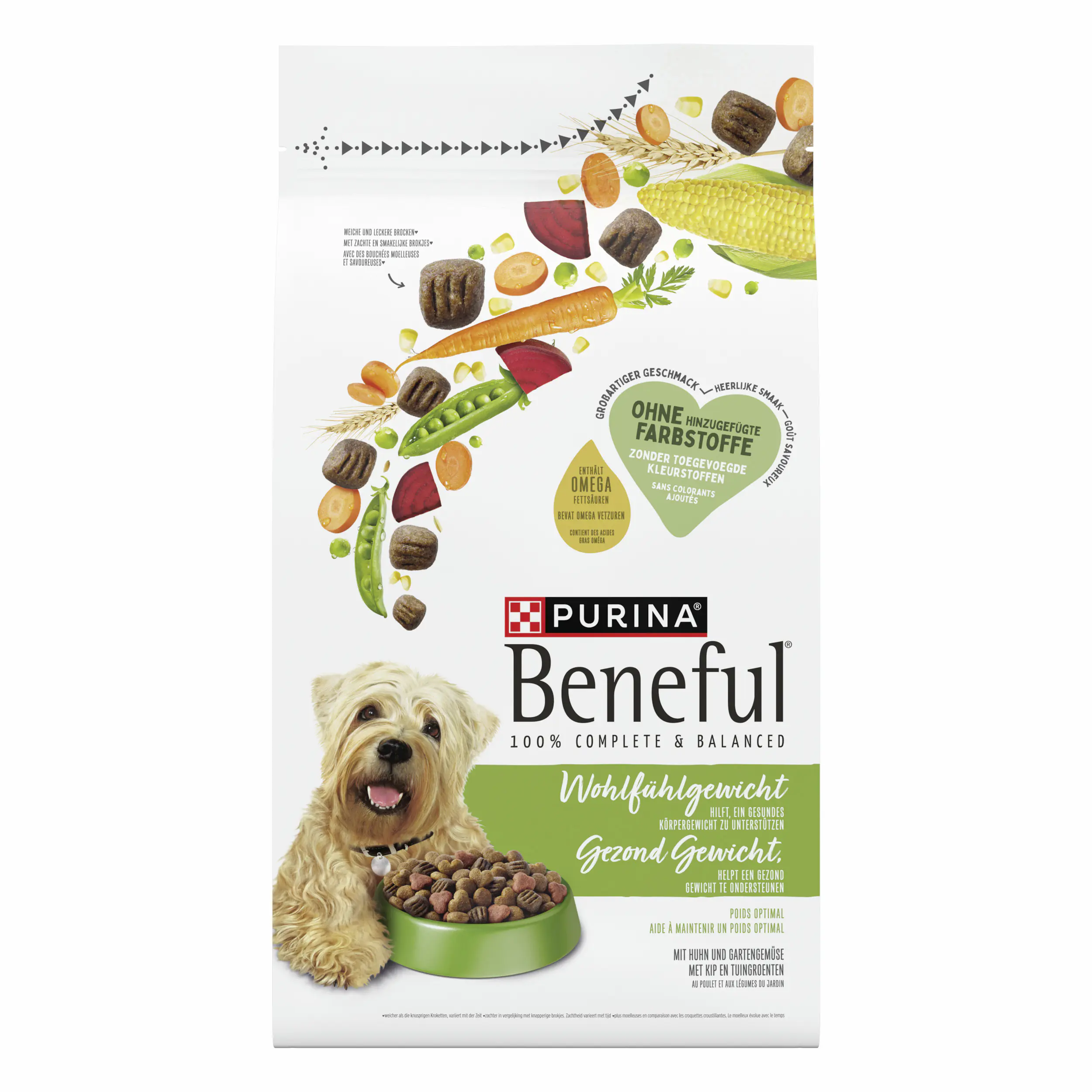 Purina Beneful Hundetrockenfutter Adult 1,4 kg Huhn & Gemüse 