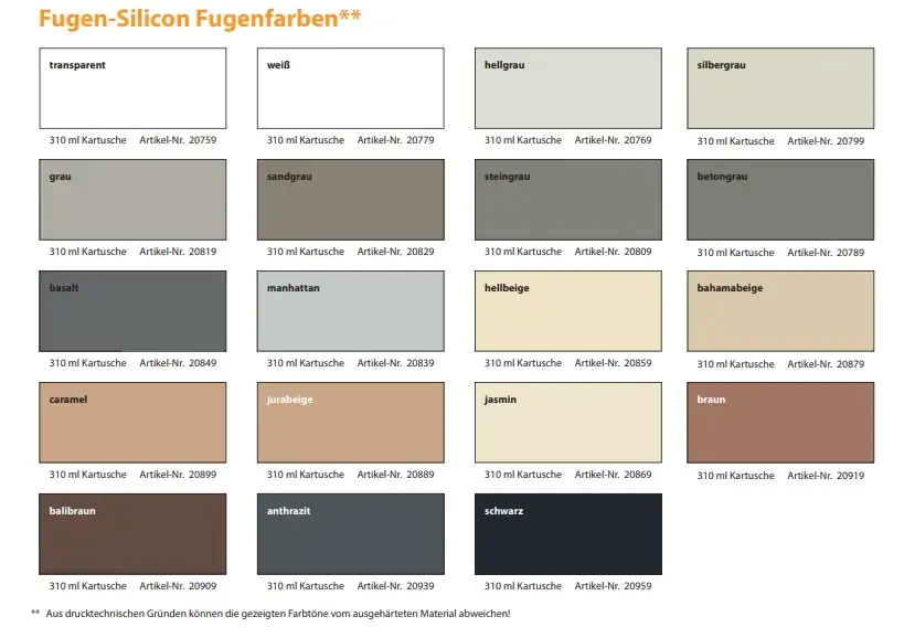 Racofix Naturstein Silikon grau 310 ml