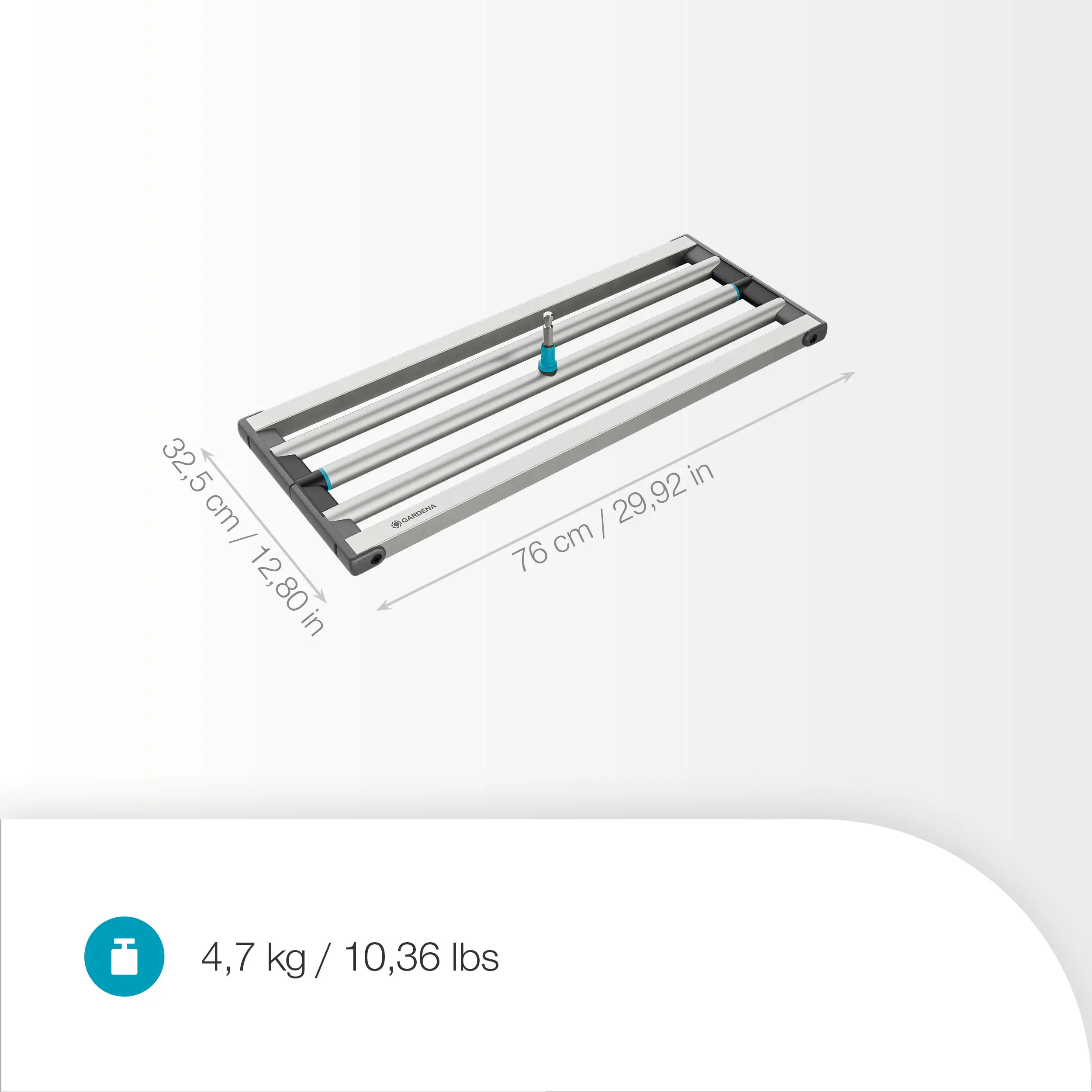 Gardena Rasenrakel combisystem 76 cm Arbeitsbreite