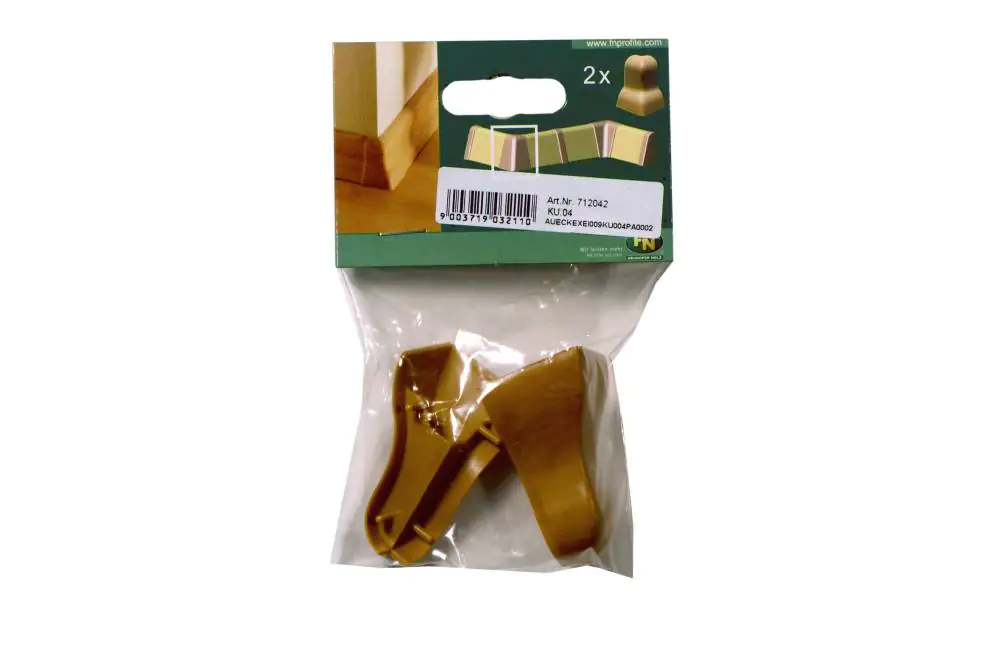 Außeneck für Kunststoffleiste KU.04 Eiche antik