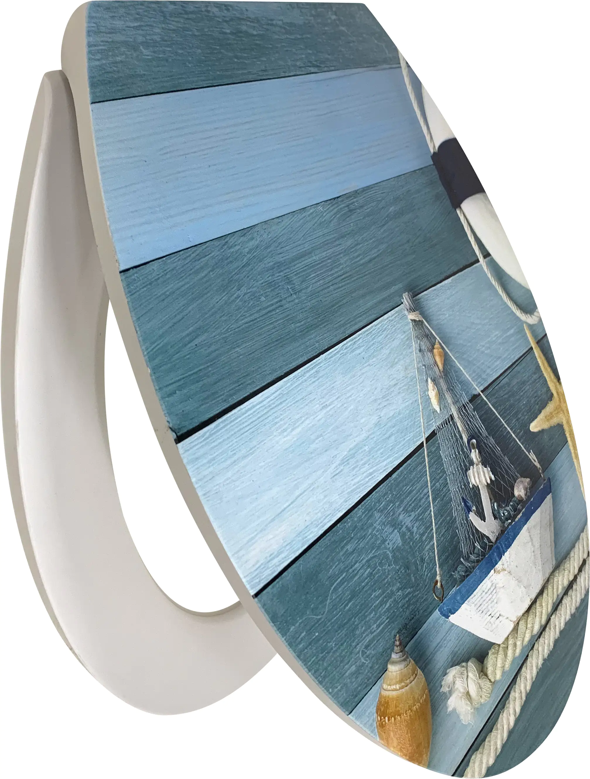 Primaster WC-Sitz mit Absenkautomatik Seemann weiß