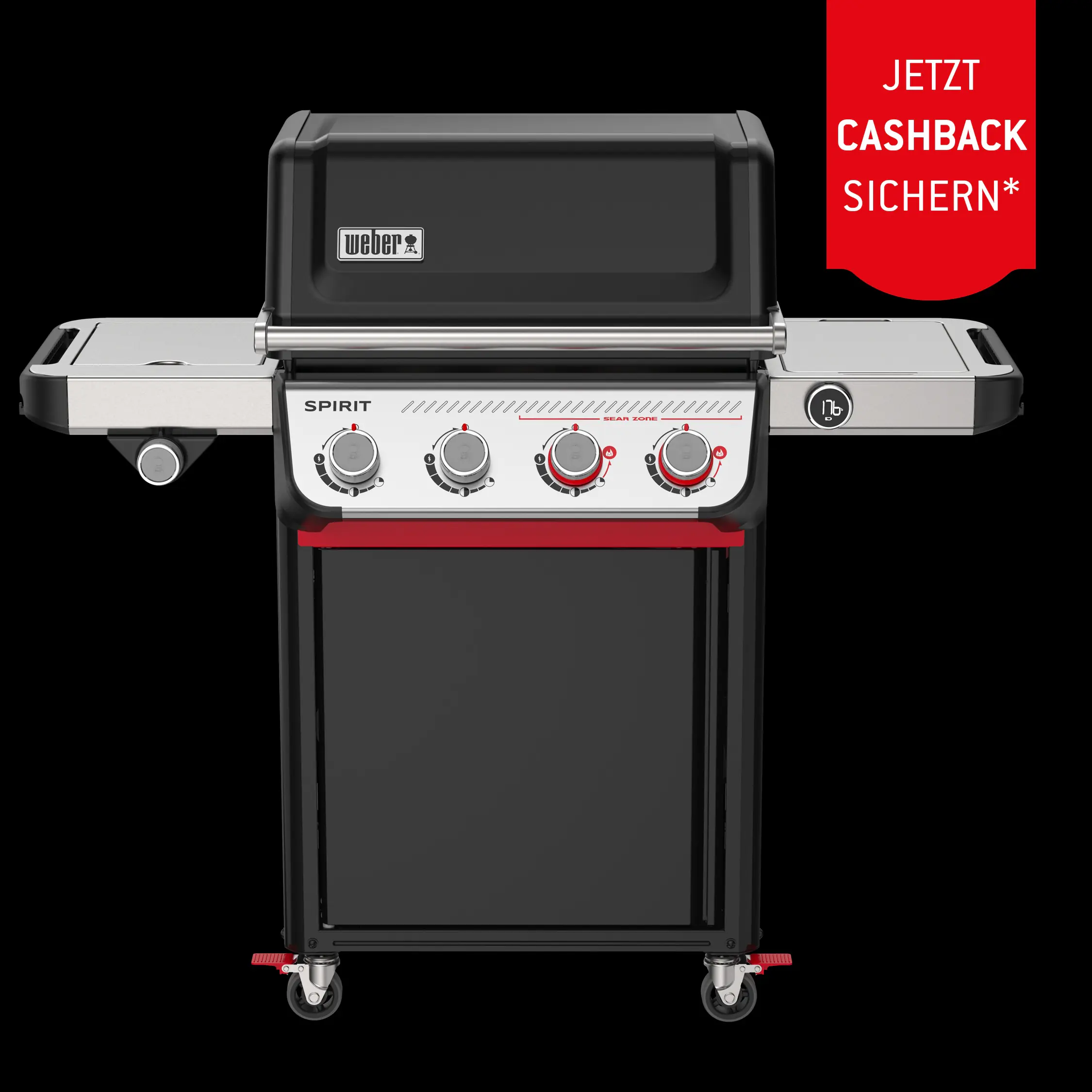 Weber Gasgrill Spirit EP-435 GBS schwarz Grillfläche: 62,5 x 44 cm