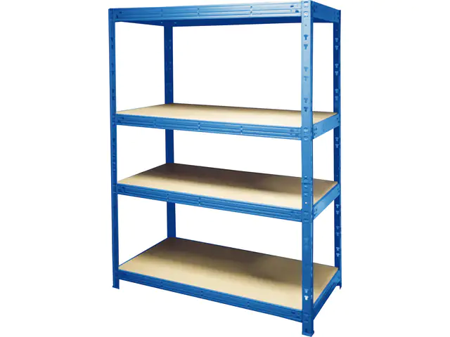 Metallsteckregal 180 x 120 x 60 cm 4 Holzböden 1600 kg