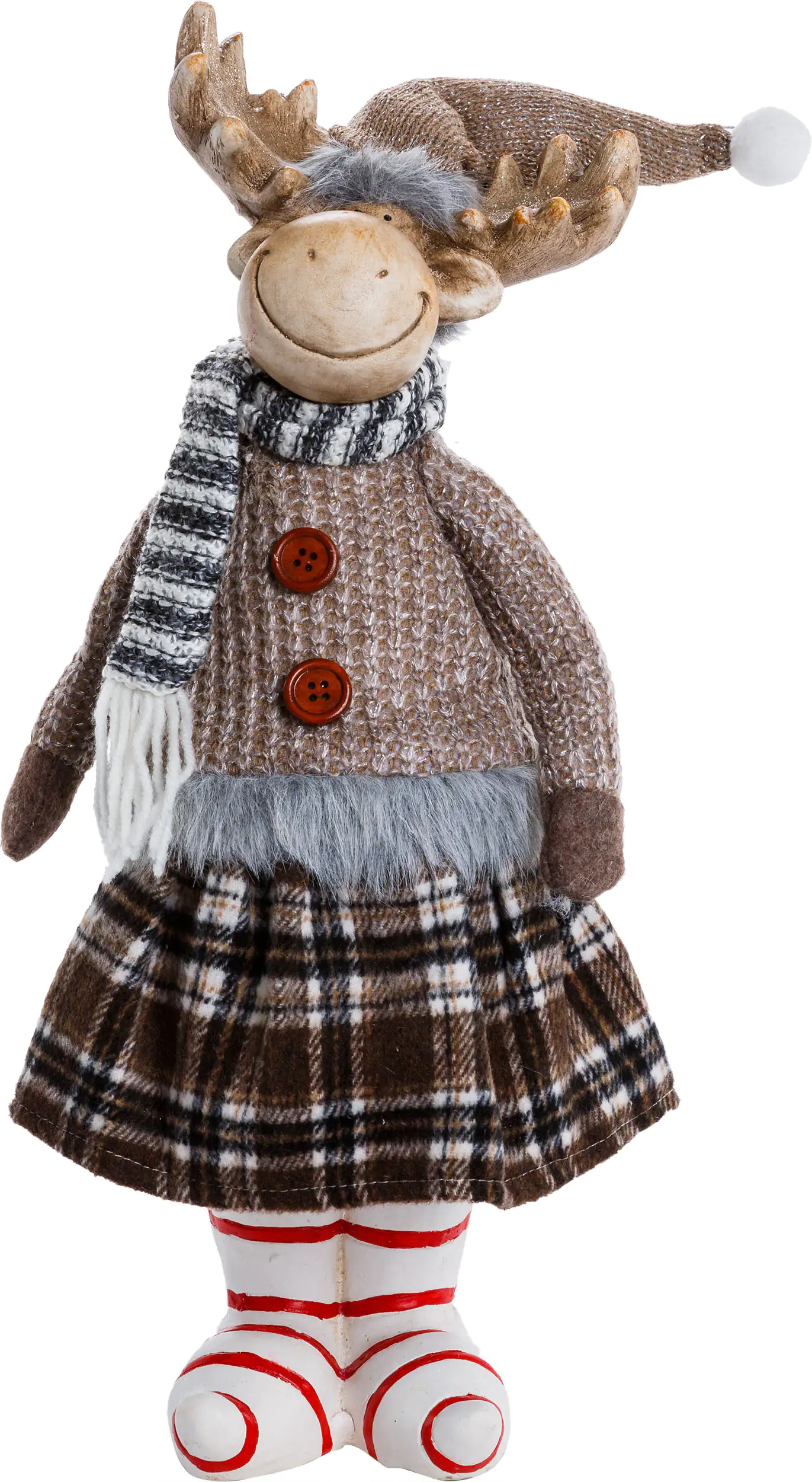 4333692819398_01 TrendLine Dekofigur Elch 43,5 cm braun