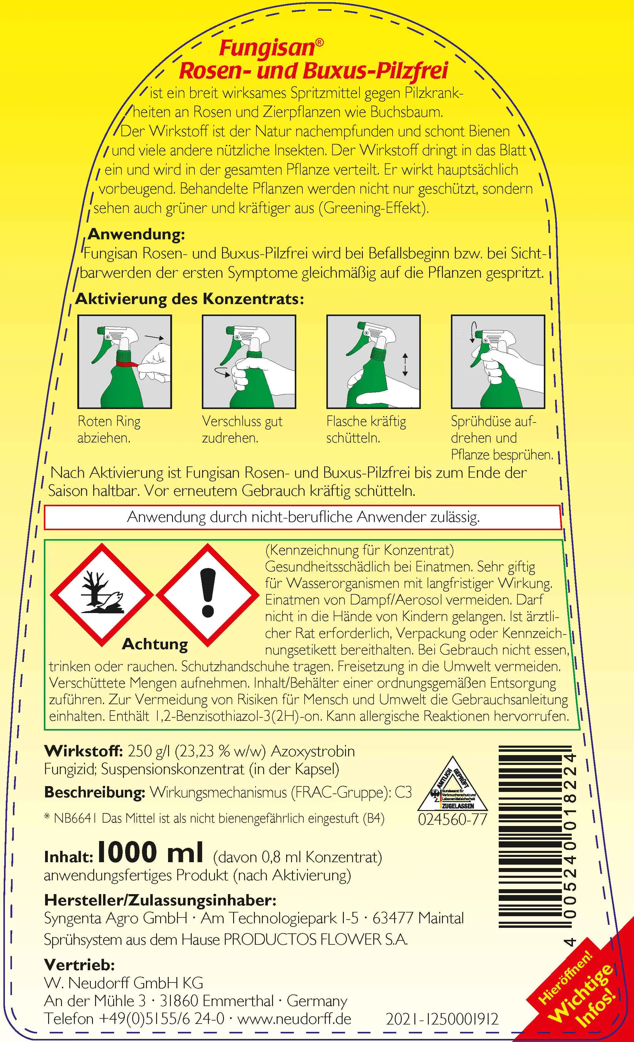 Fungisan Rosen- und Buxus-Pilzfrei