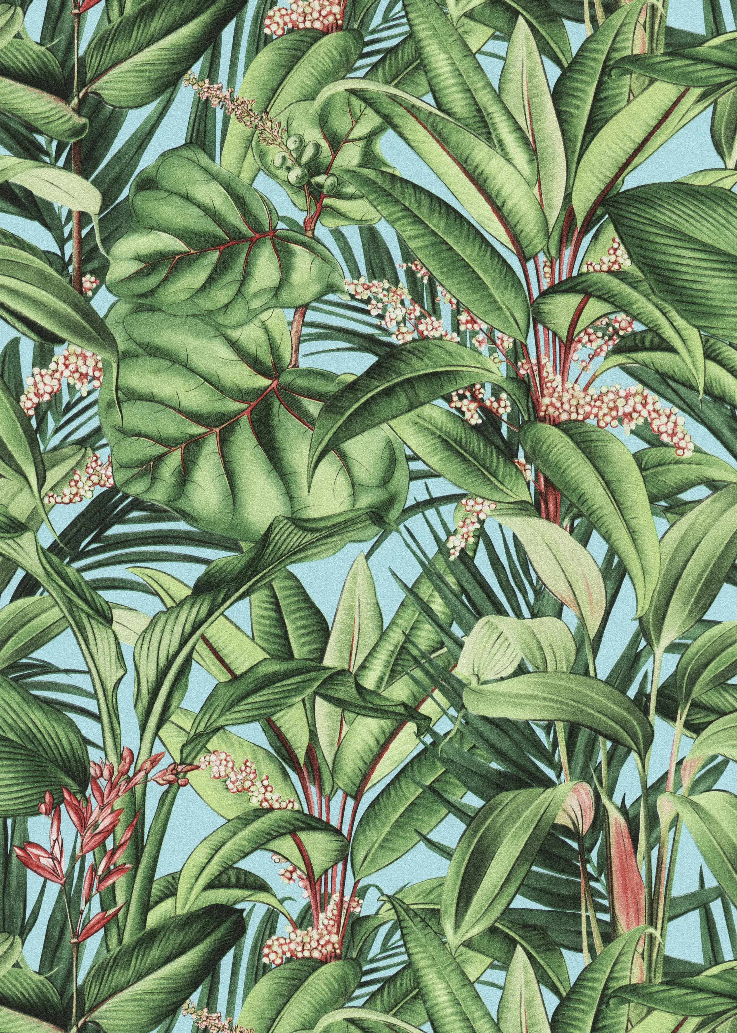 Erismann Vliestapete 10122-18 Paradiso 2 Floral Türkis 10,05 x 0,53 m