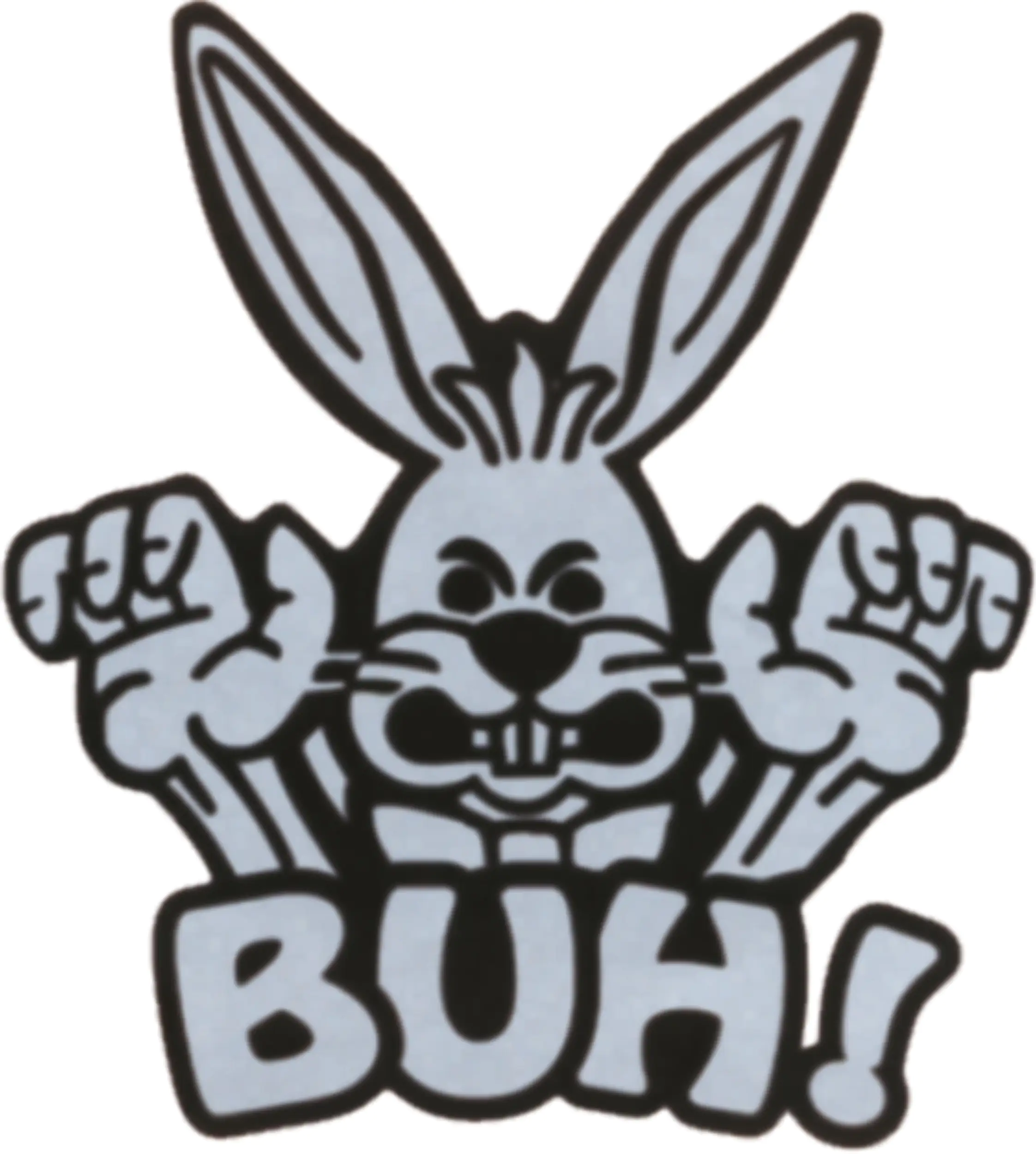 Hermann Schütz Aufkleber Buh-Hase 85x75mm