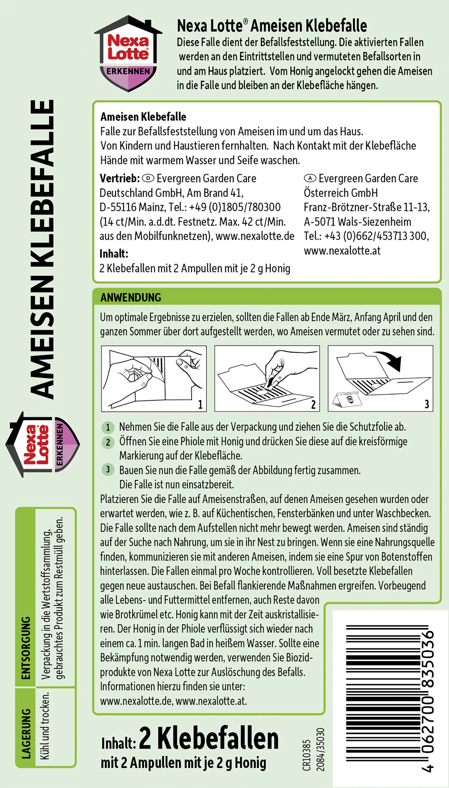 Nexa Lotte Ameisenklebefalle 2 Stück