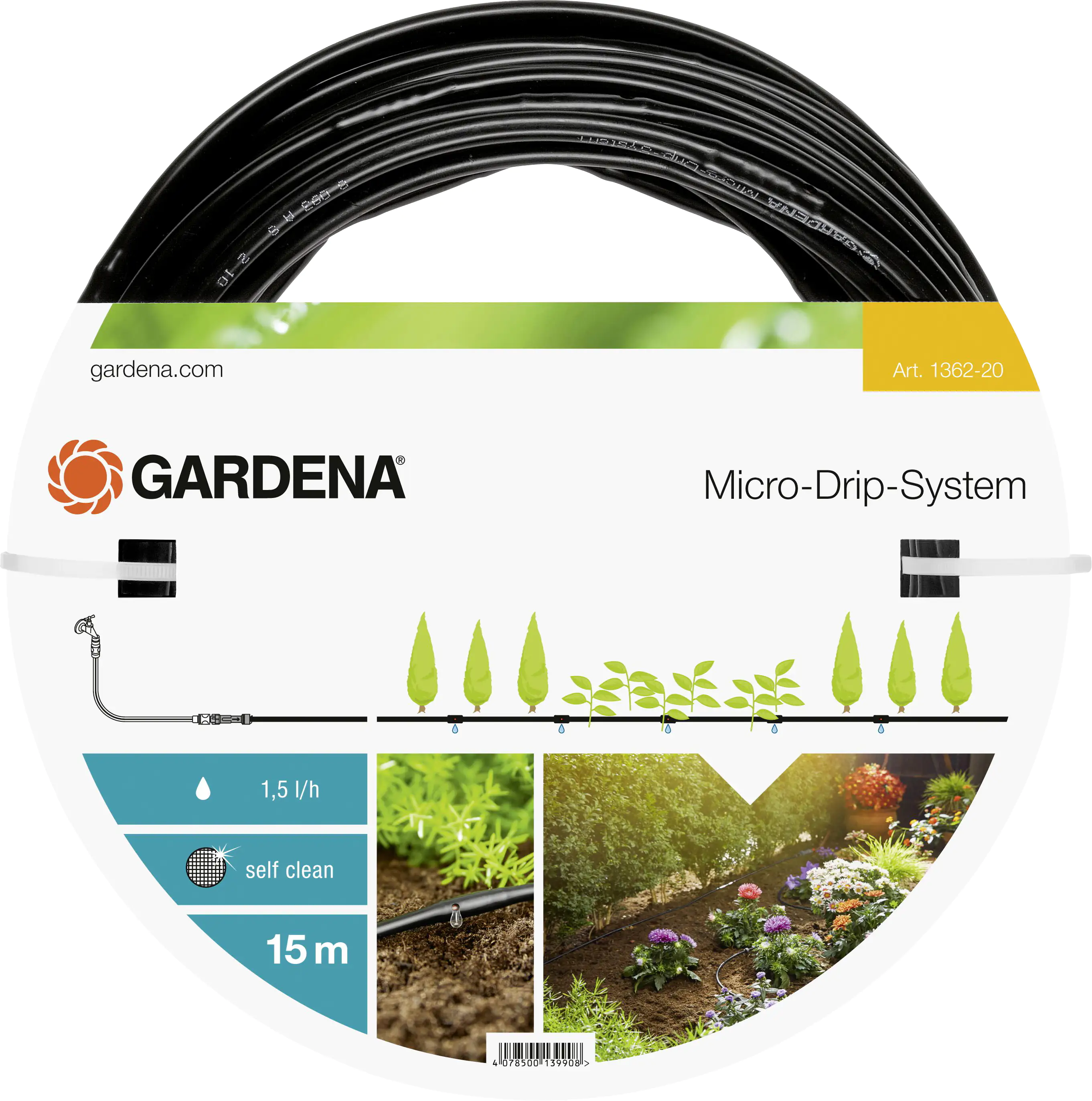Gardena Tropfrohr 15 m 4,6 mm (3/16")