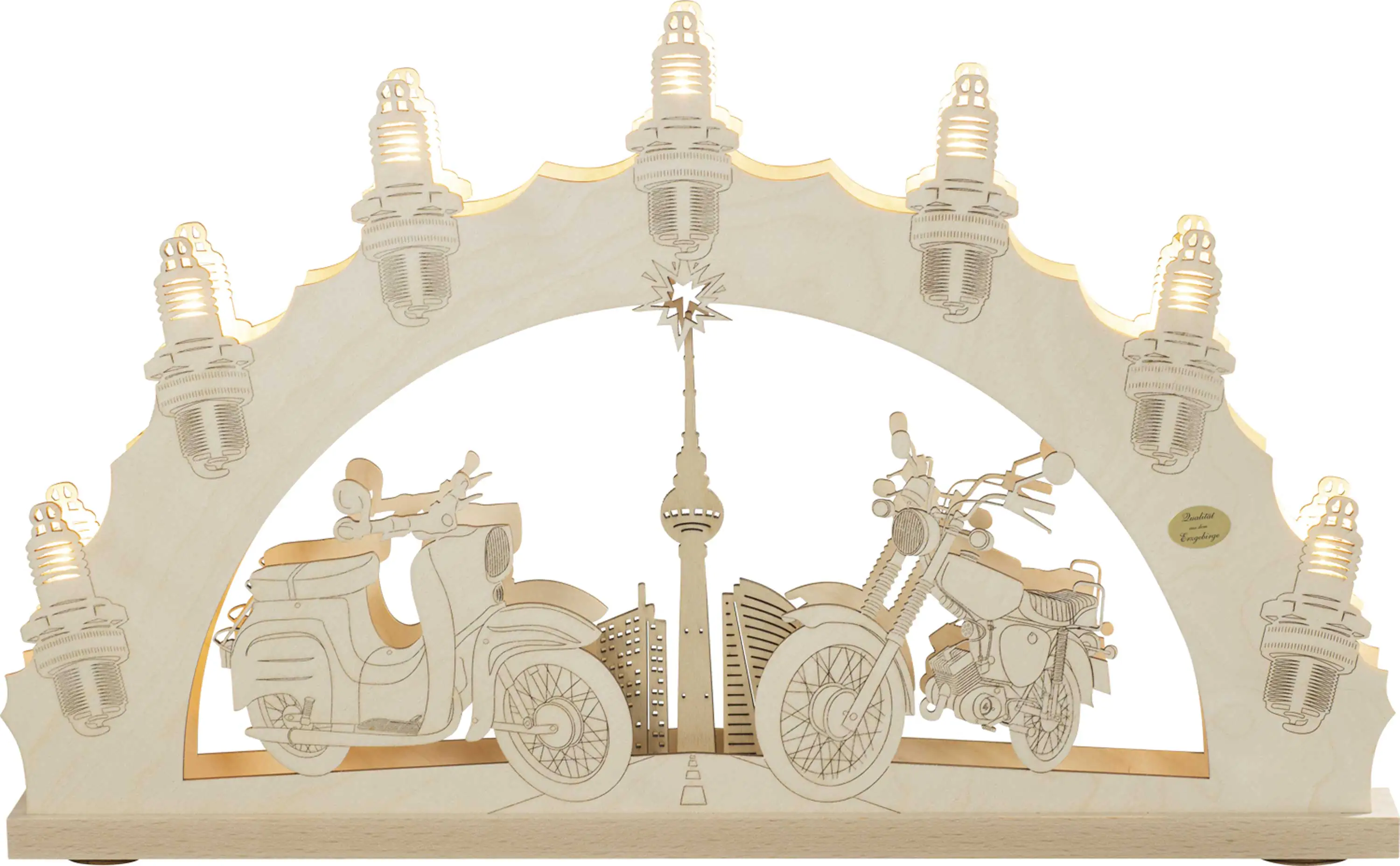 Saico Lichterbogen 3 D Moped 52 x 32 x4,5 cm