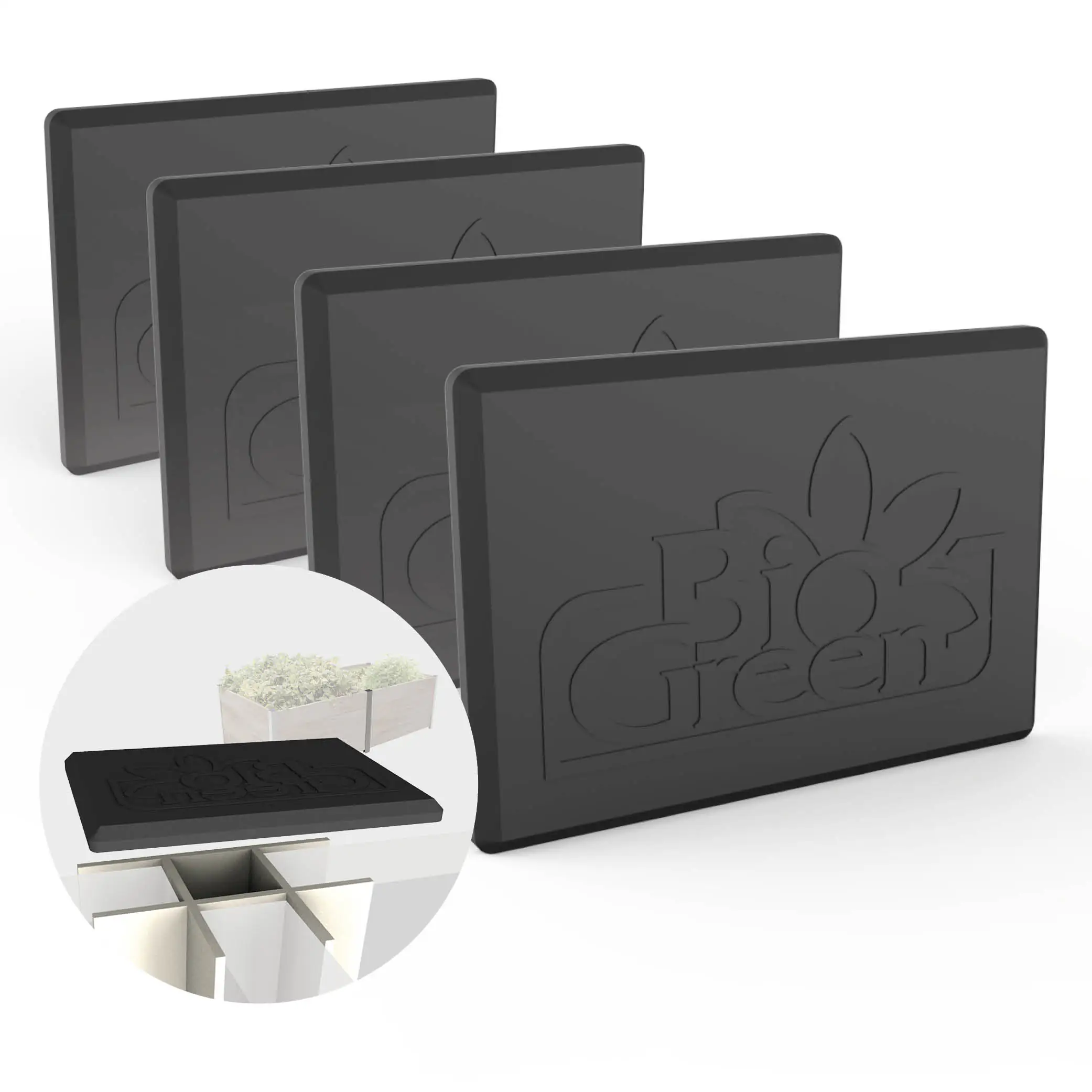 Biogreen Abdeckkappen T für Hochbeet-Aluprofile ErnteMAxx