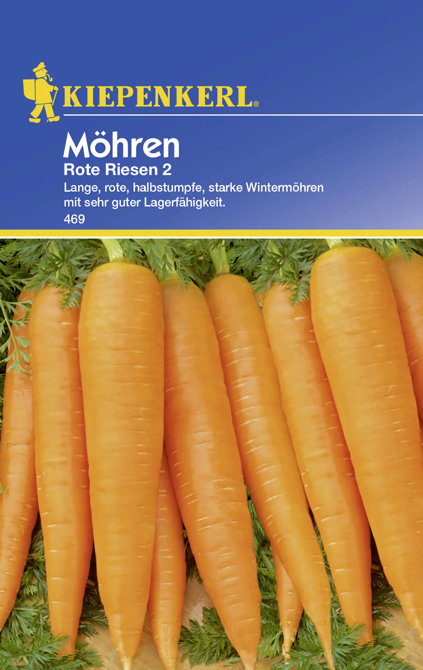 Kiepenkerl Möhre Rote Riesen 2 Daucus carota ssp. sativus, Inhalt: ca. 10 lfd. Meter