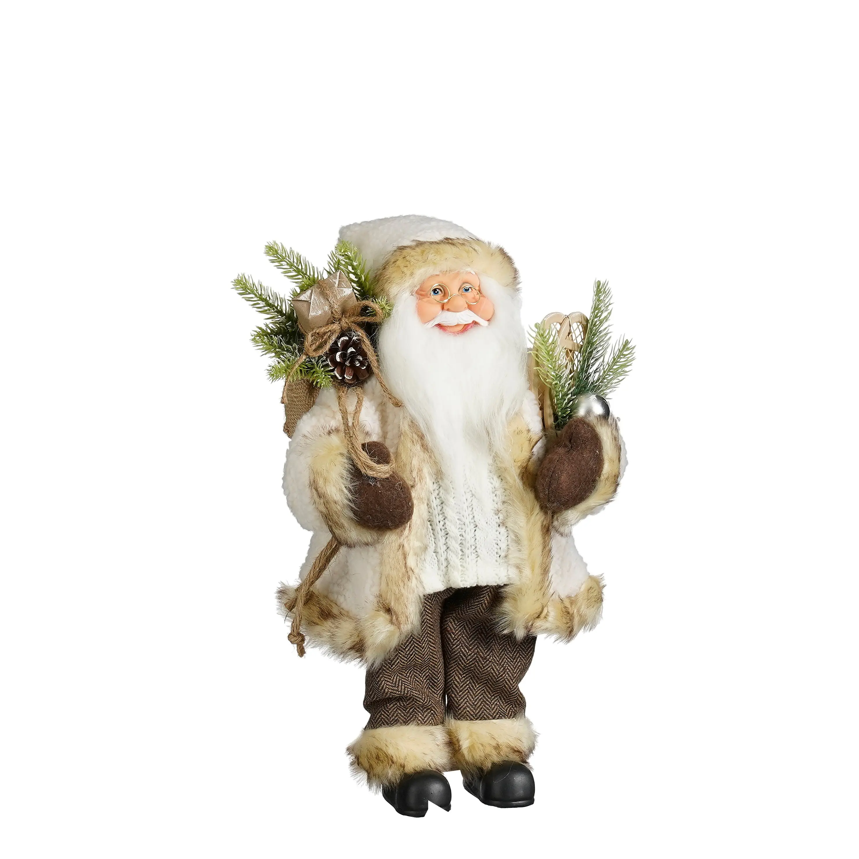 Mica Decorations Dekofigur Weihnachtsmann 40 cm creme