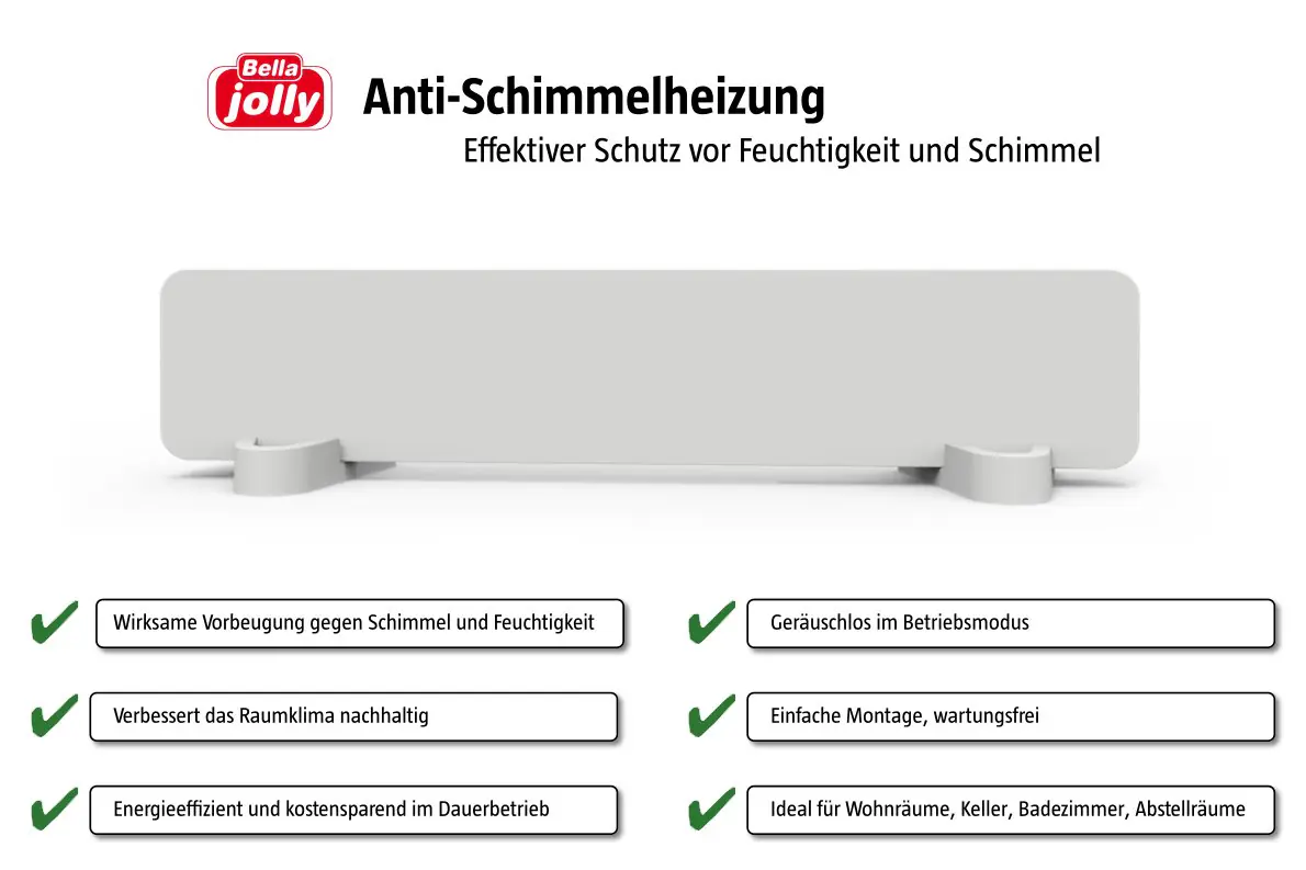 Bella Jolly Infrarotheizung Anti-Schimmel Basis SHK1 - 10 x 50 cm