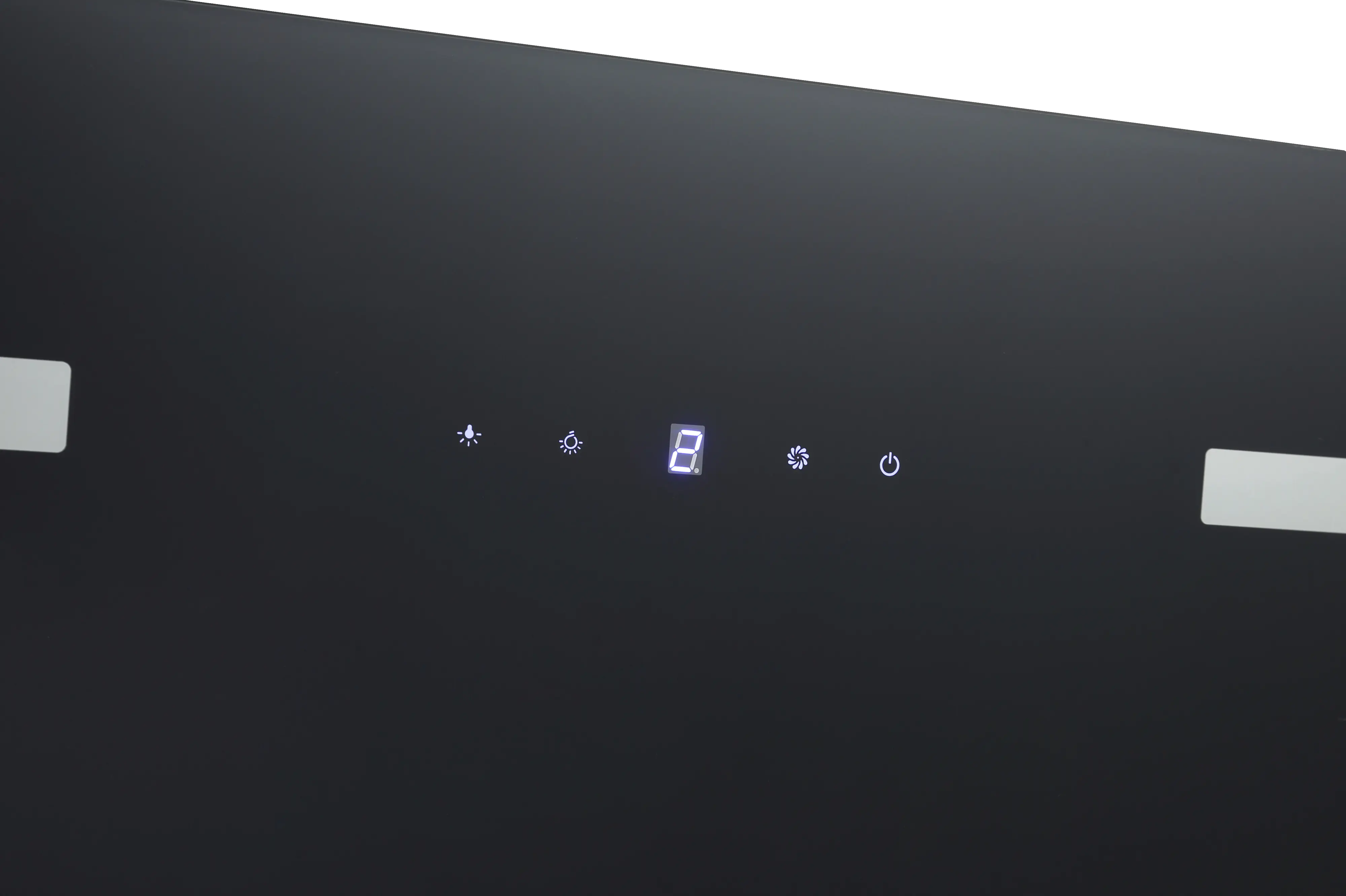 Respekta Design-Schräghaube 60 cm schwarz mit Hintergrundbeleuchtung