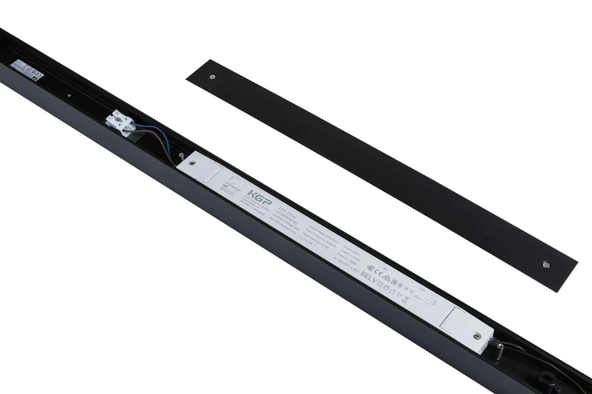 Paulmann Einspeisung für Lichtleiste Linion Power Channel 17 W Aluminium schwarz warmweiß