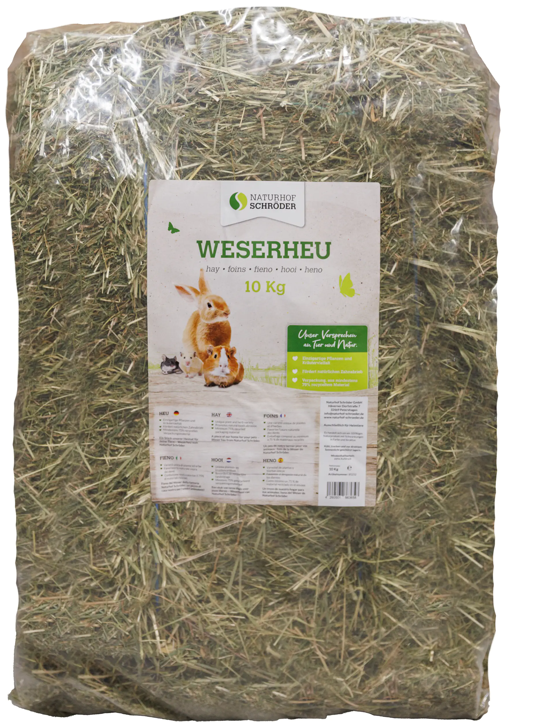 Naturhof Schröder Weserheu gepresst 10 kg Naturhof Schröder Weserheu gepresst 10 kg